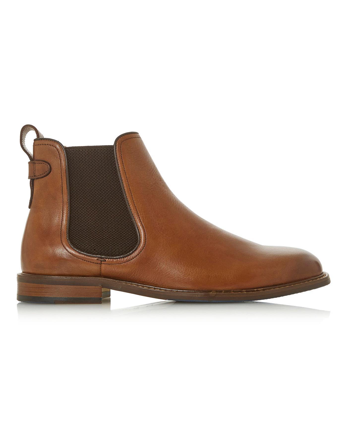 dune tan chelsea boots