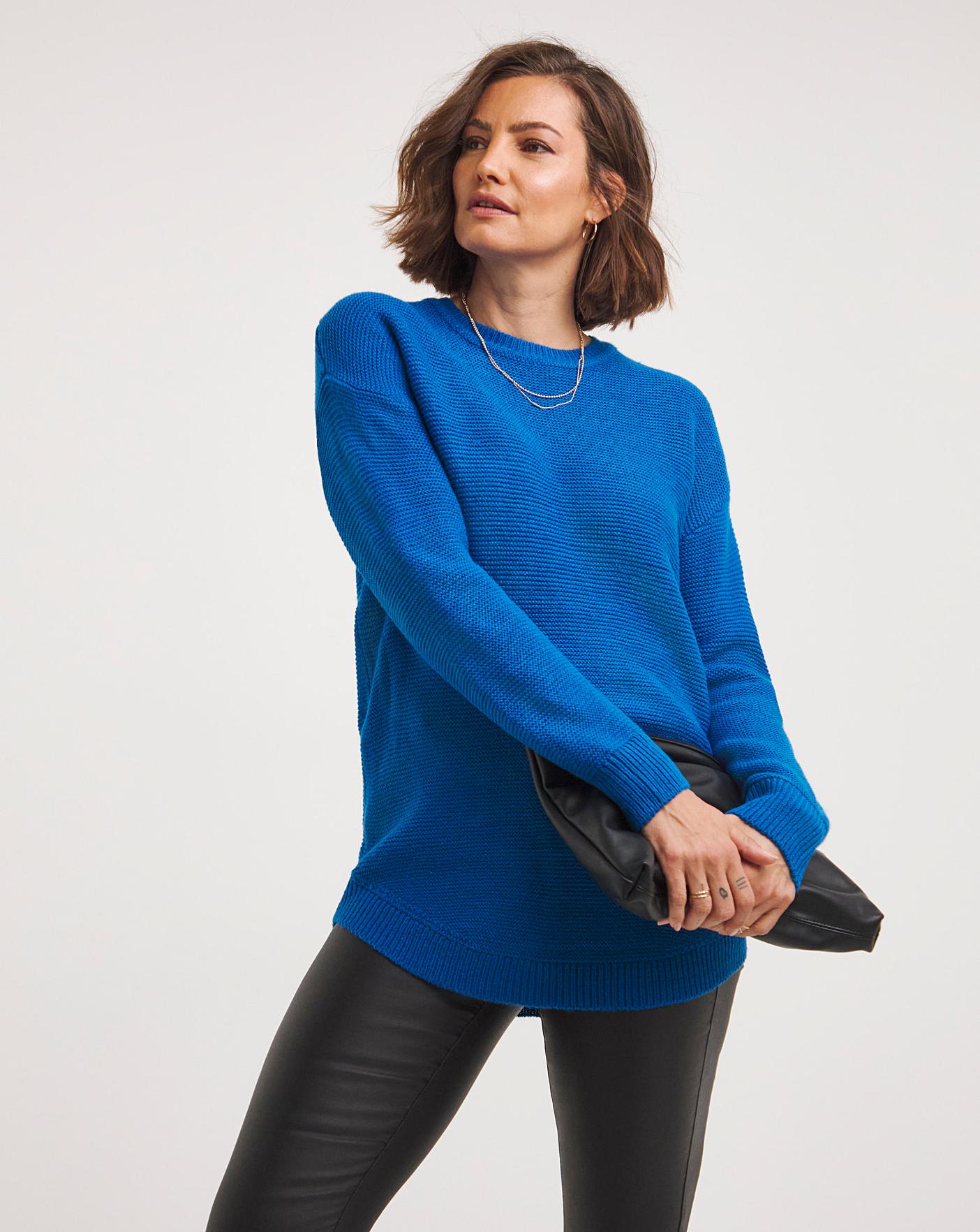 Circle hem clearance tunic sweater