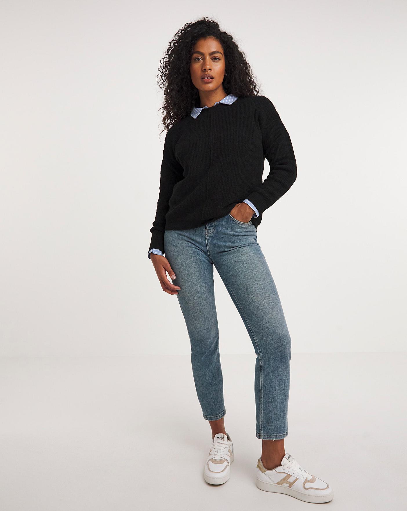 Black jumper outlet jeans