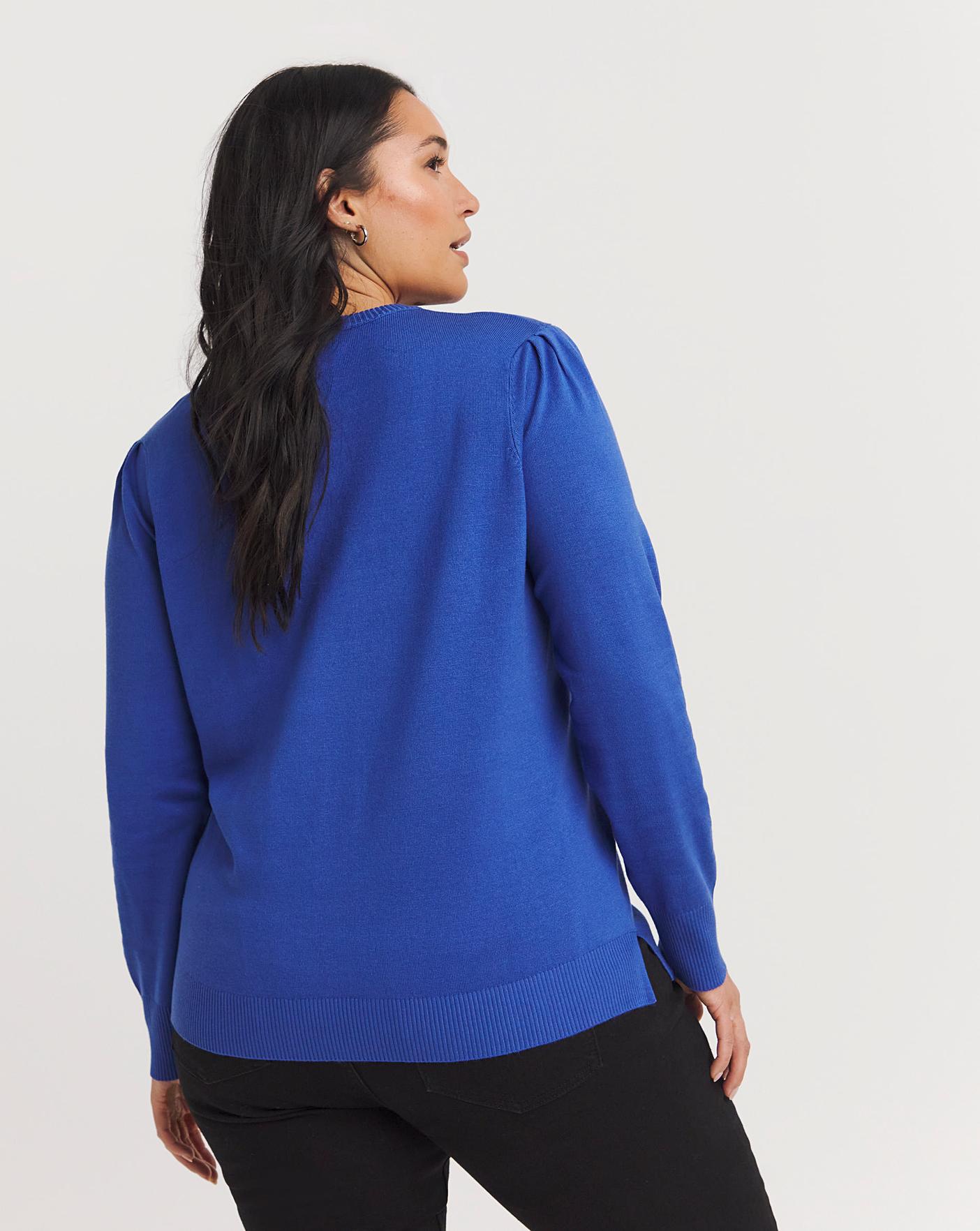 Crew Neck Jumper With Puff Sleeve | Ambrose Wilson