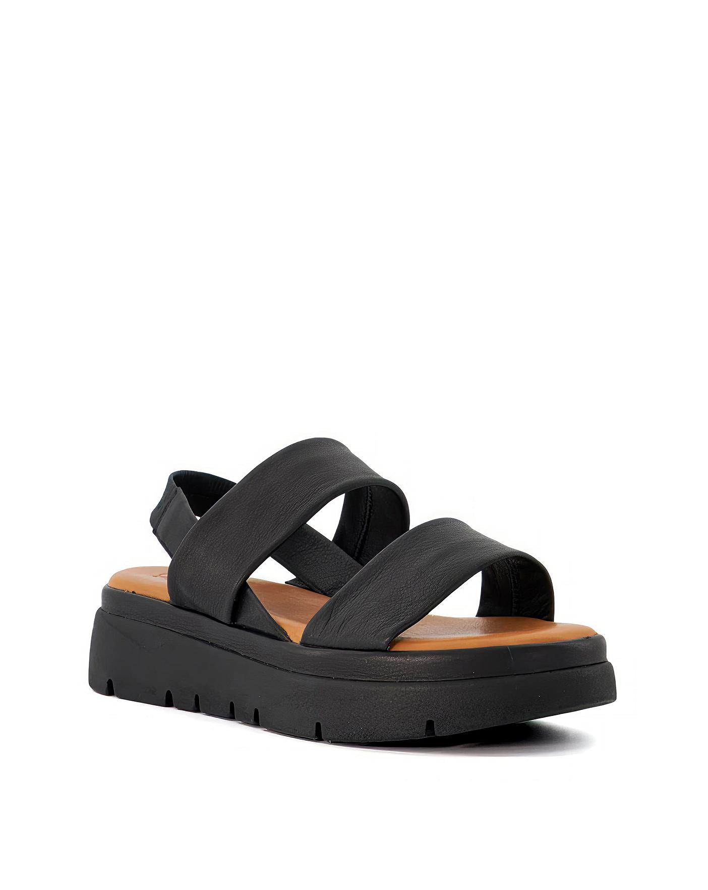 Dune Location Leather Flatform Sandals | J D Williams