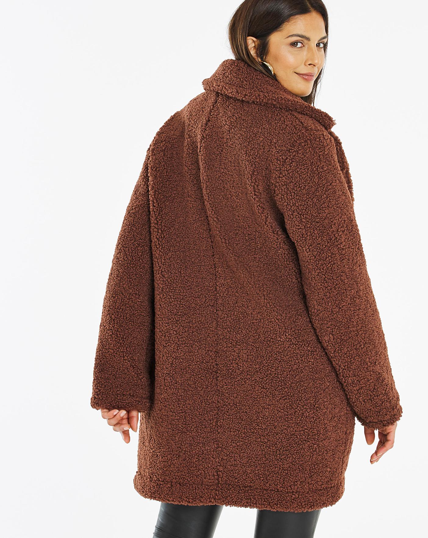Brown Faux Fur Teddy Coat | Ambrose Wilson