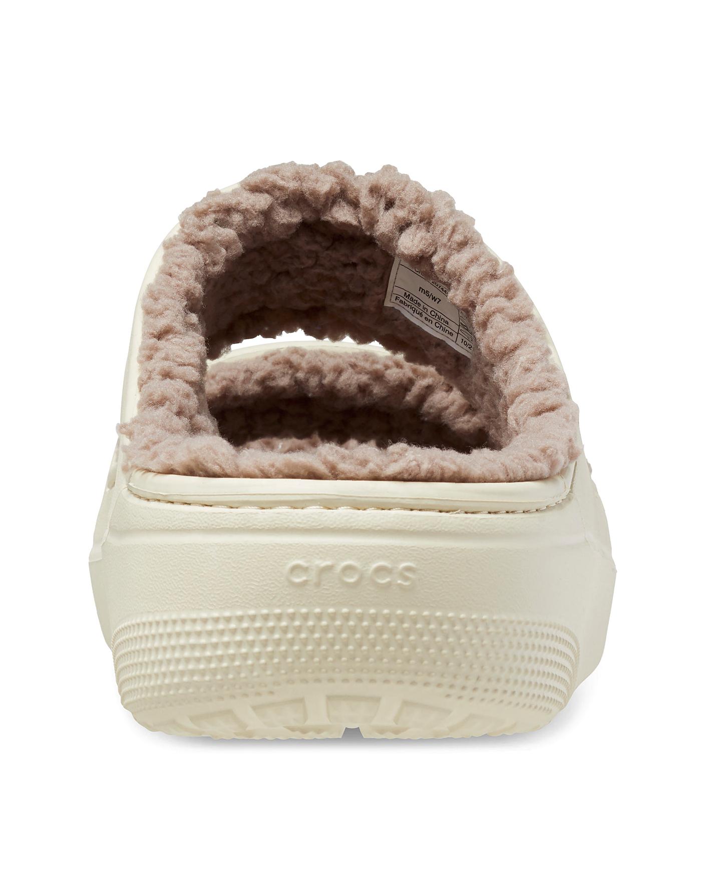 Fur lined discount croc style shoes