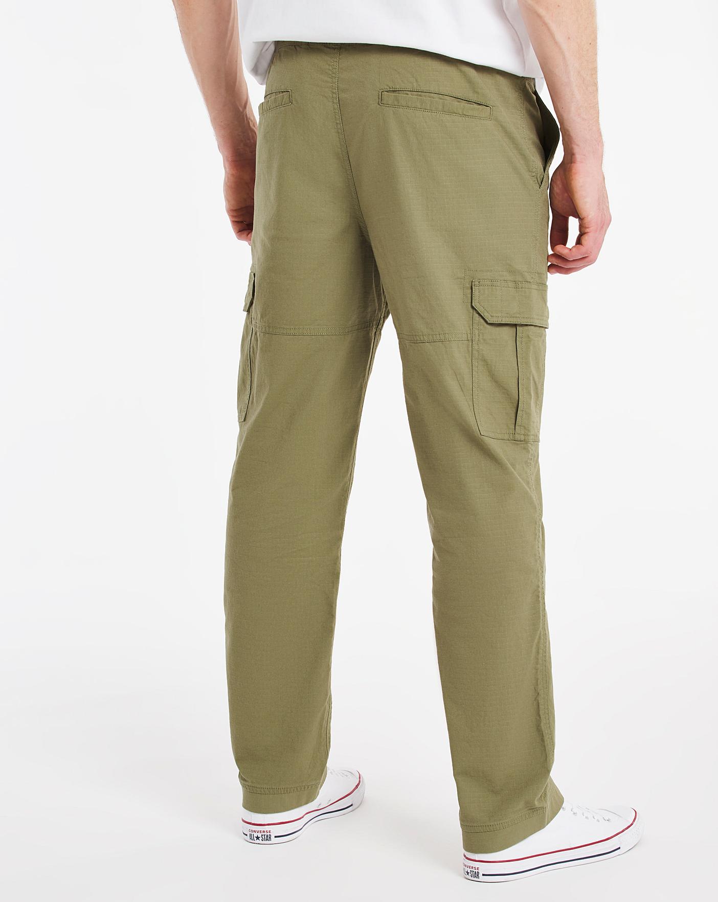 Stretch Drawstring Cargo Trousers 31