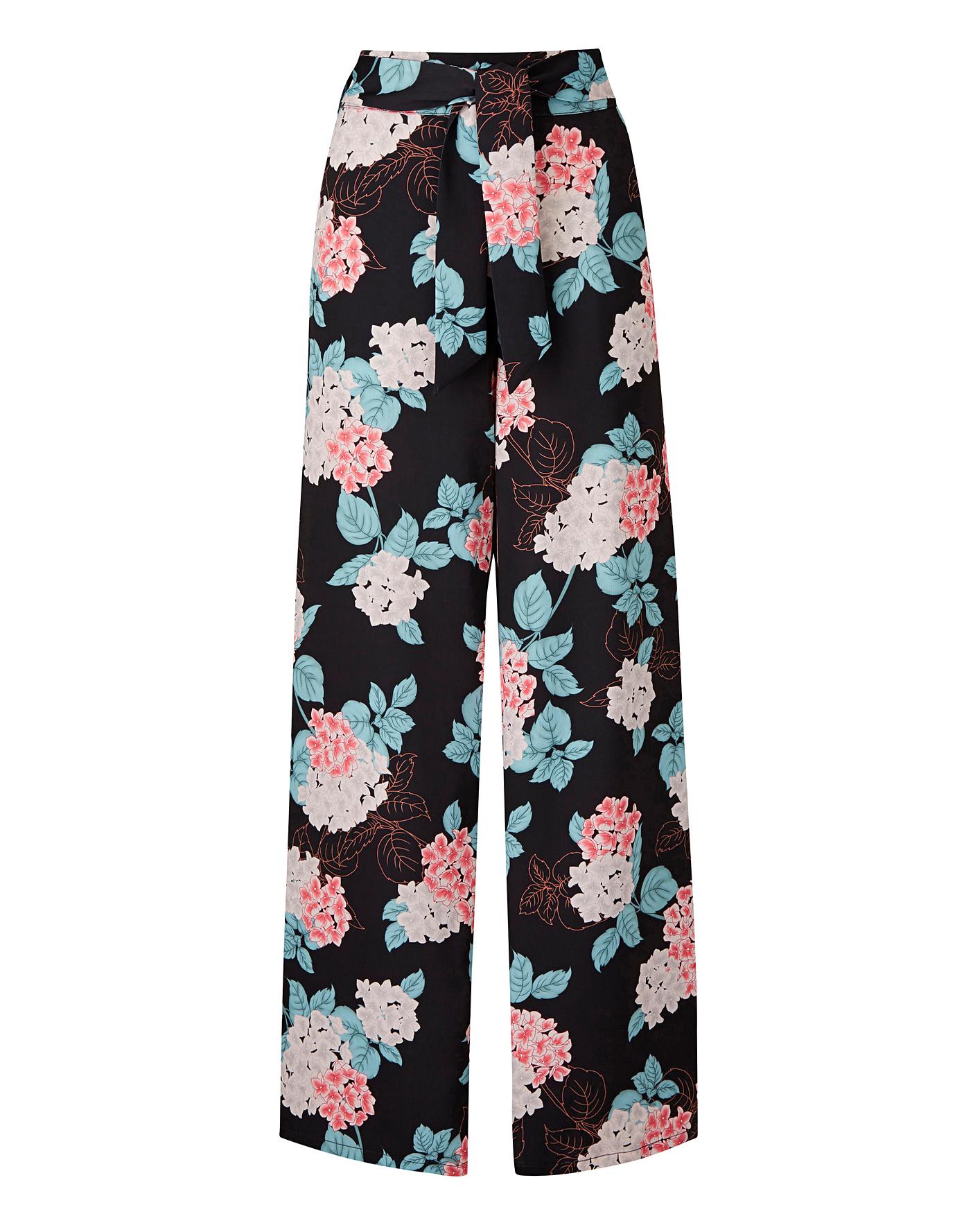 petite floral joggers