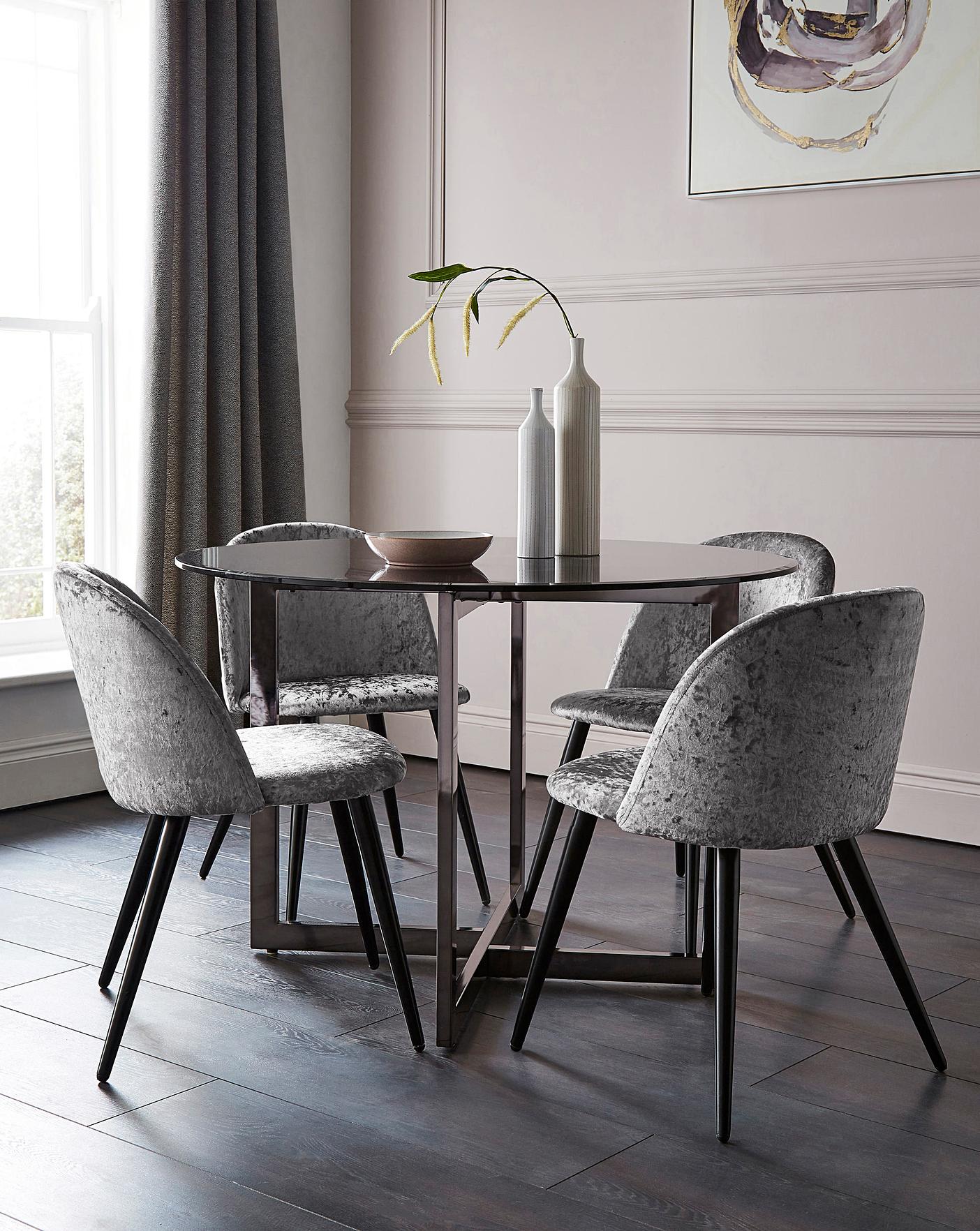 Orion Table 4 Palazzo Dining Chairs J D Williams