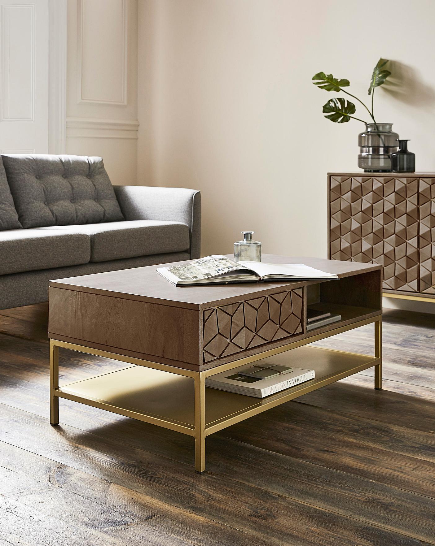 zahara coffee table with storage