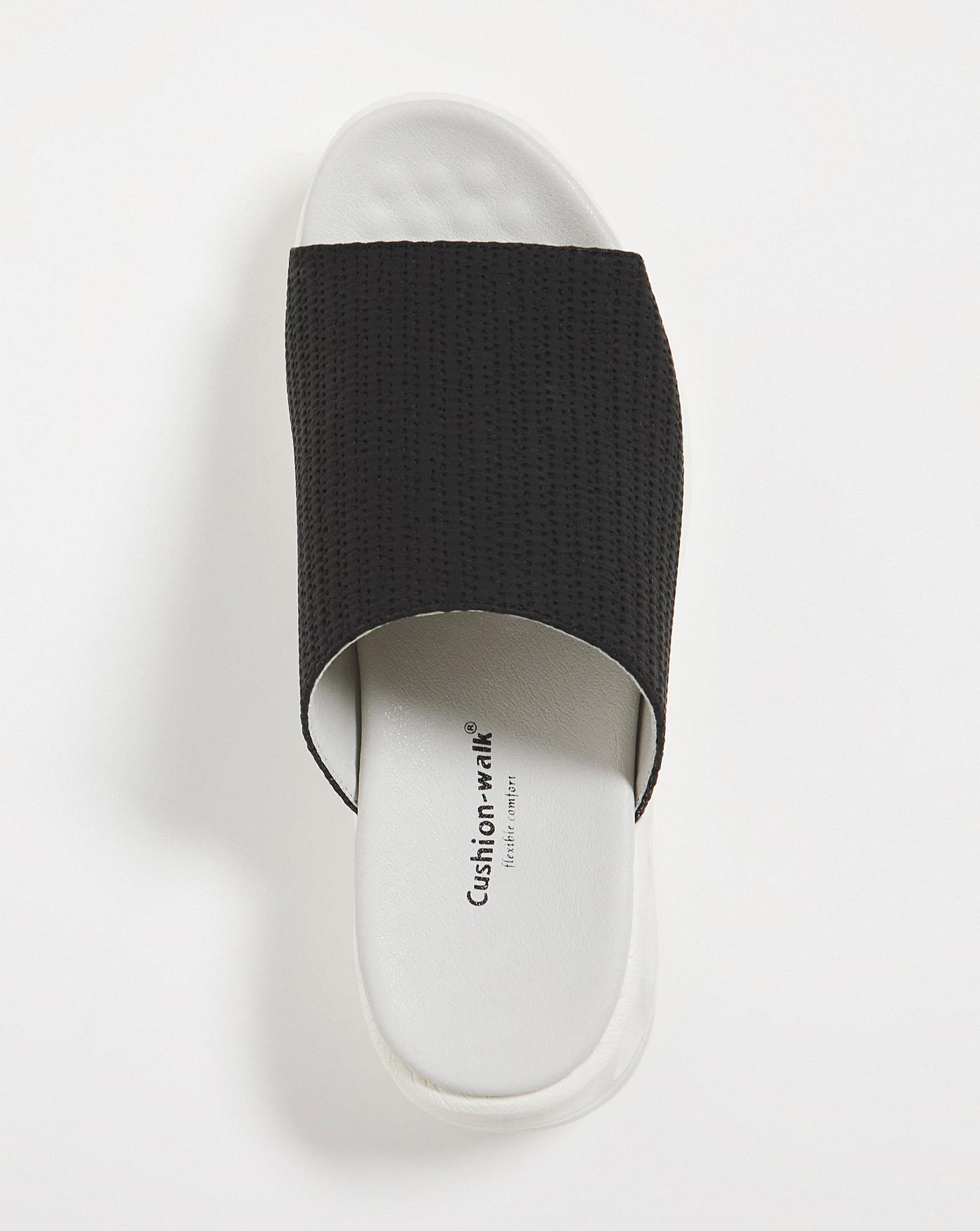 Cushion Walk Mule Sandal EEE Fit J D Williams