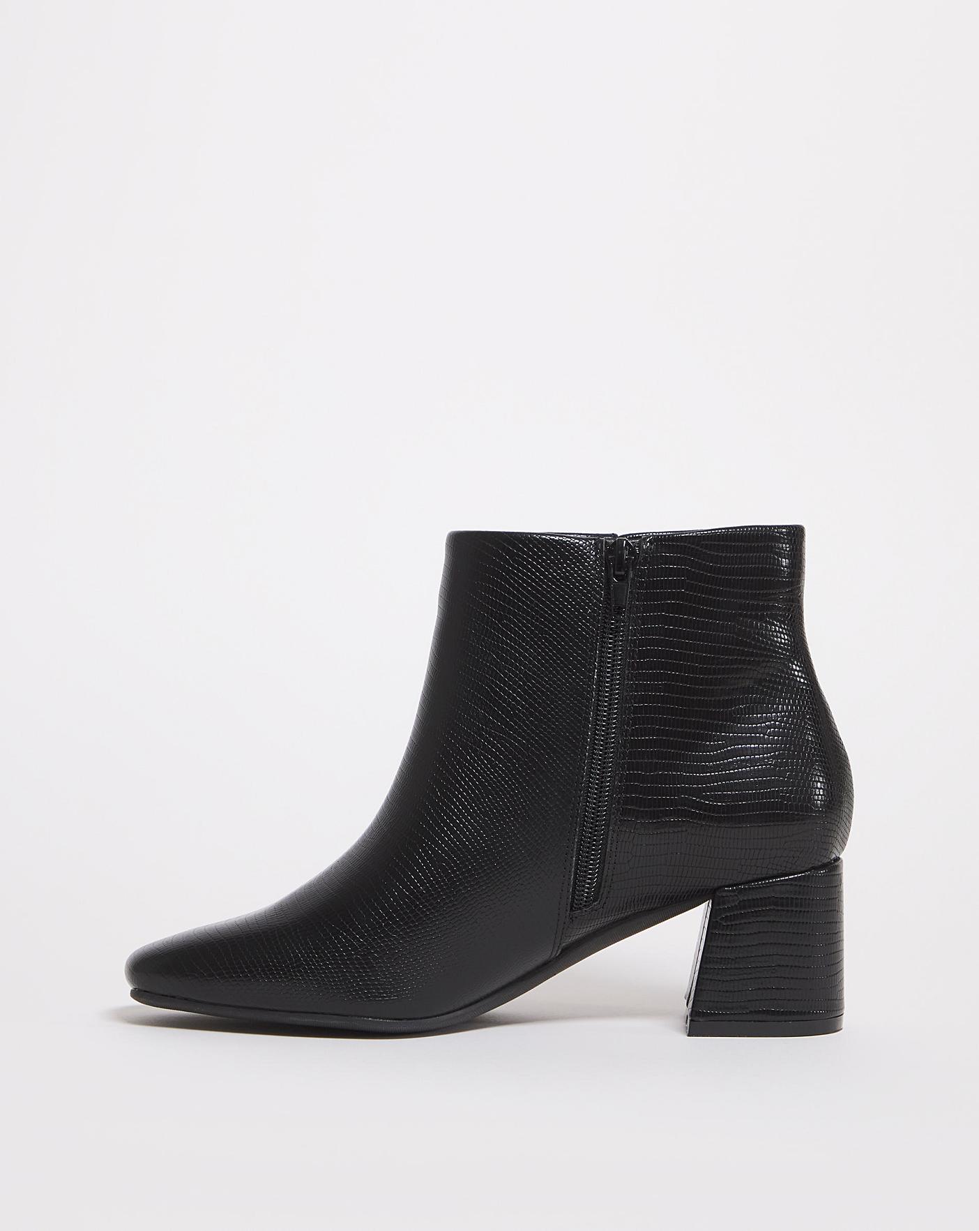 Flared Heeled Boot E Fit | J D Williams