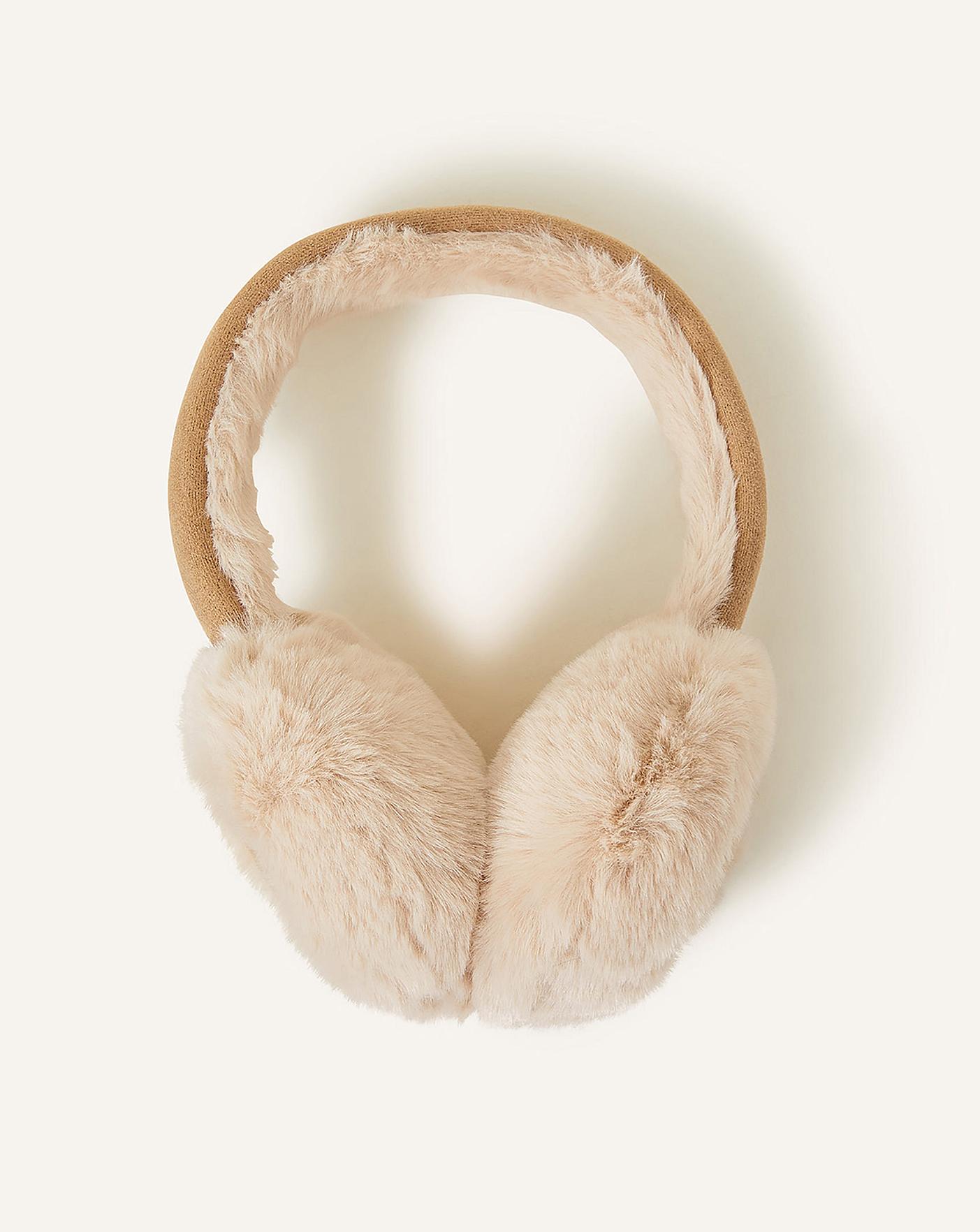 Accessorize Faux Fur Suedette Ear Muffs J D Williams