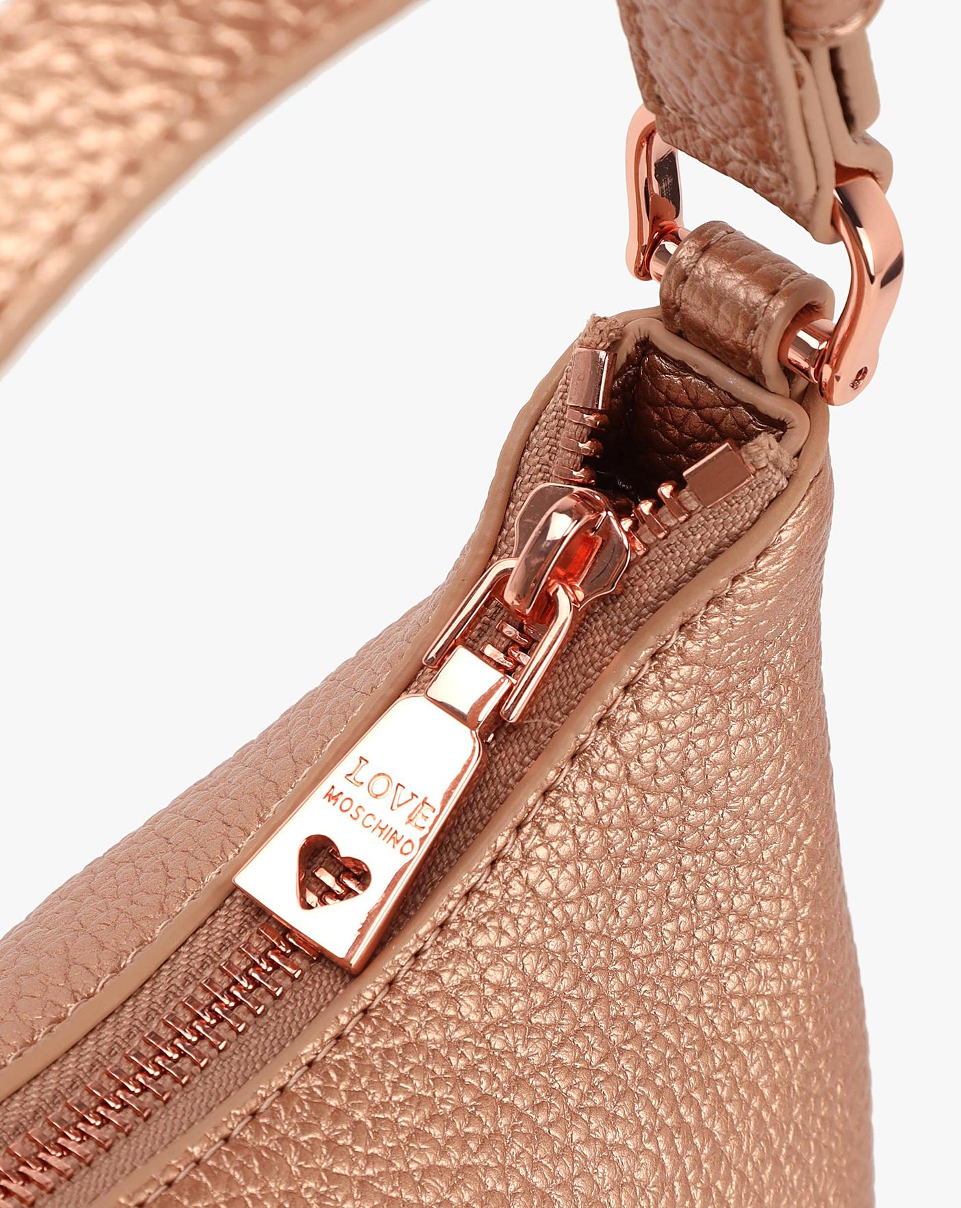 Love moschino new arrivals rose gold bag