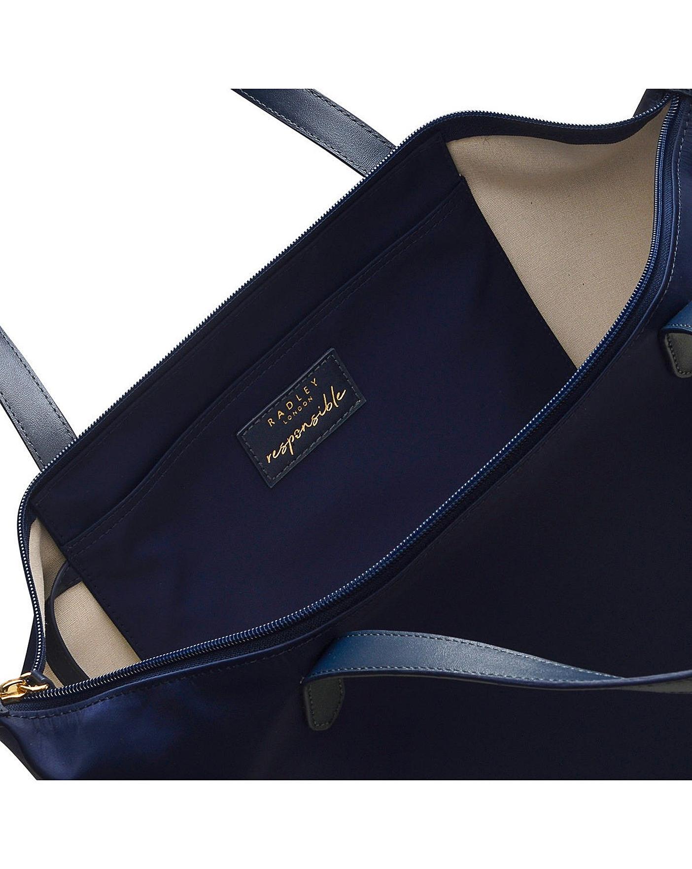 Radley navy tote on sale bag