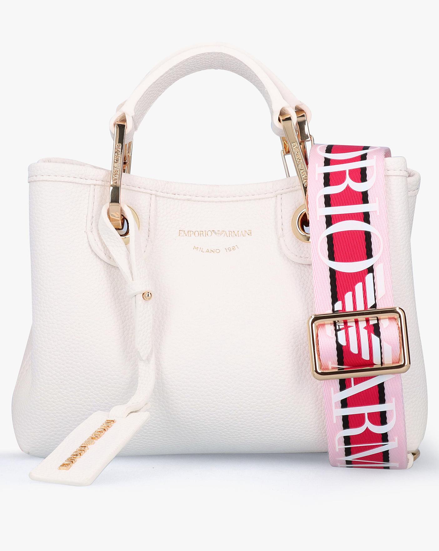 Emporio armani all over best sale logo small item bag