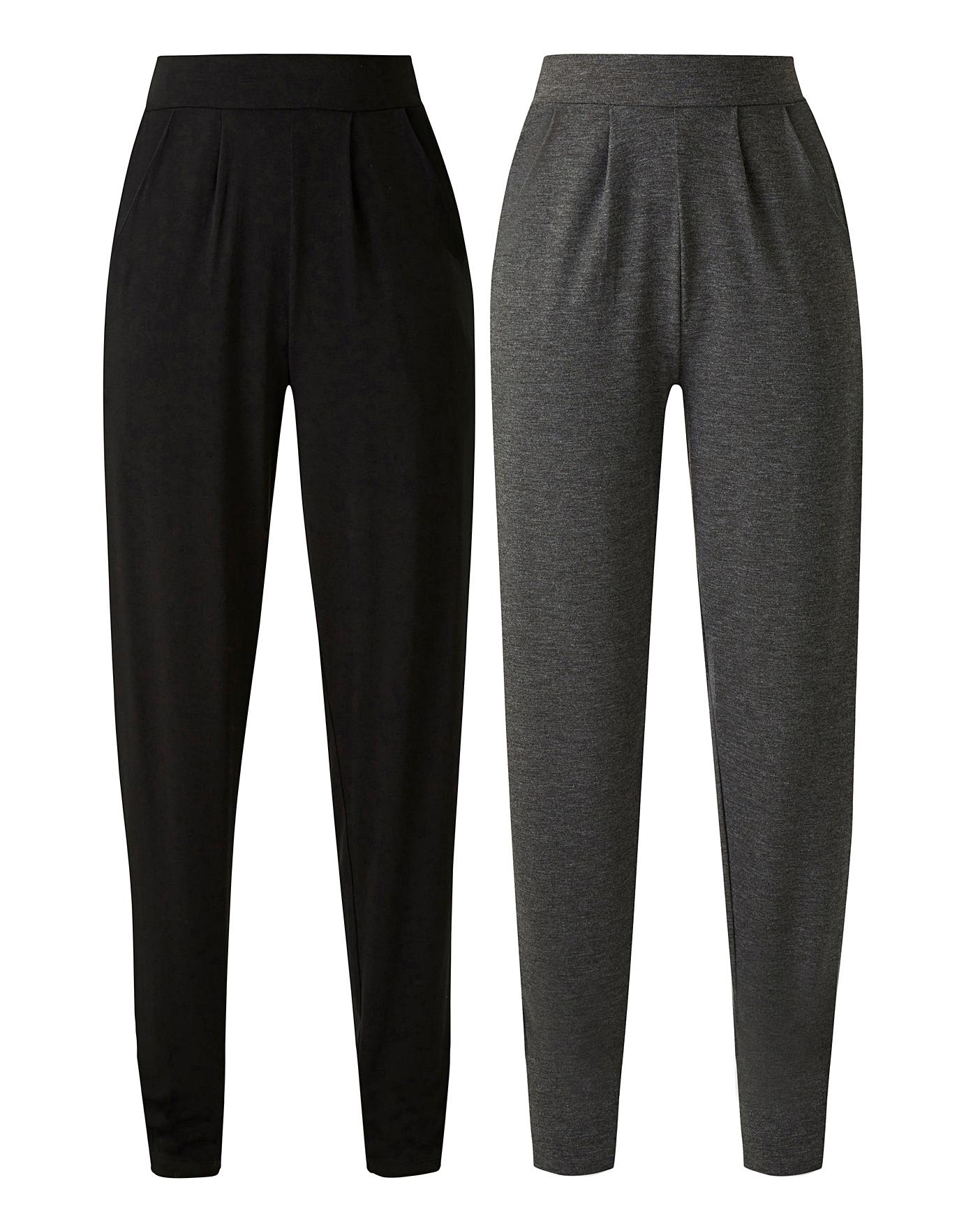 Jersey Tapered Trousers | Simply 