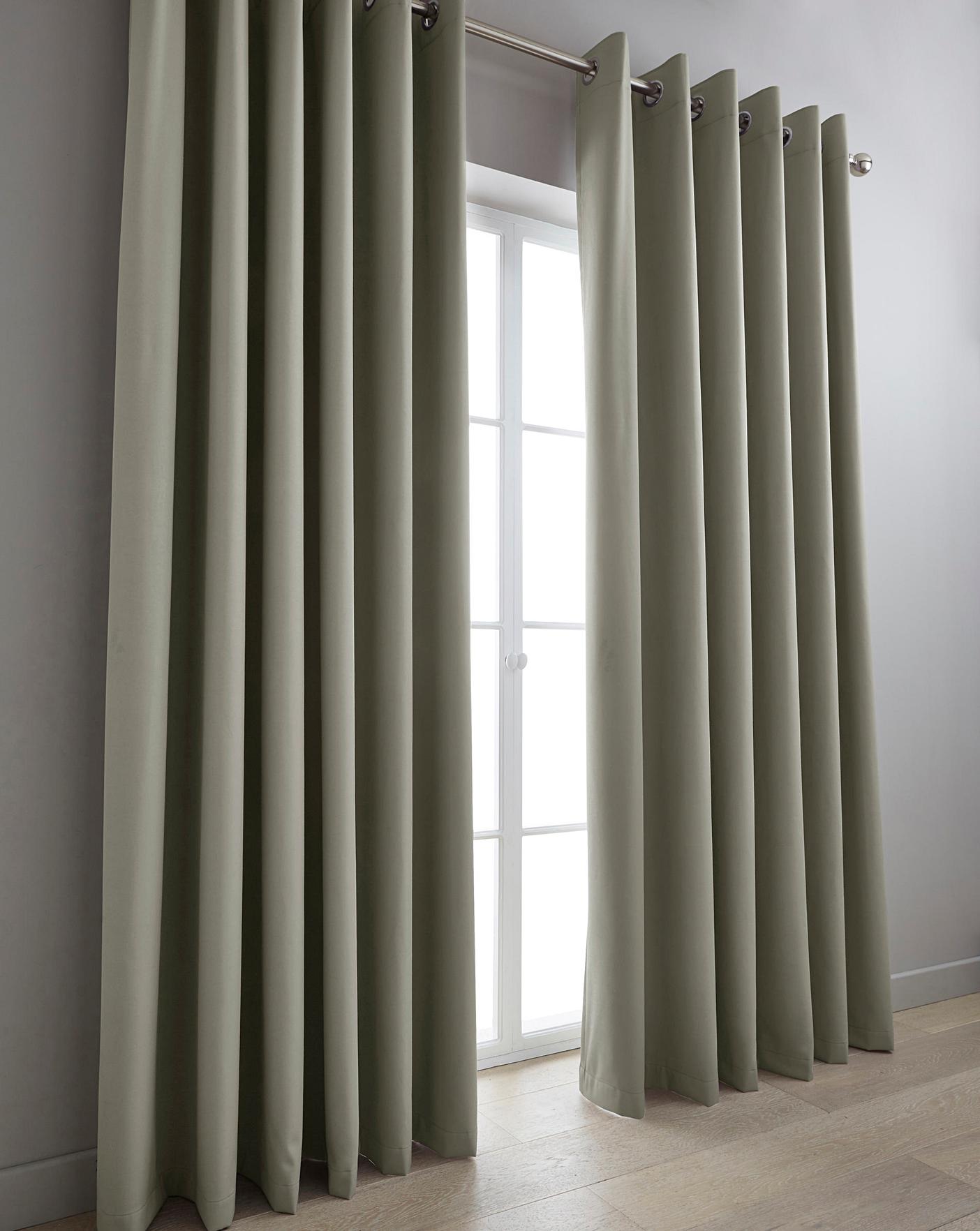 Eclipse Woven Blockout Eyelet Curtains Fashion World