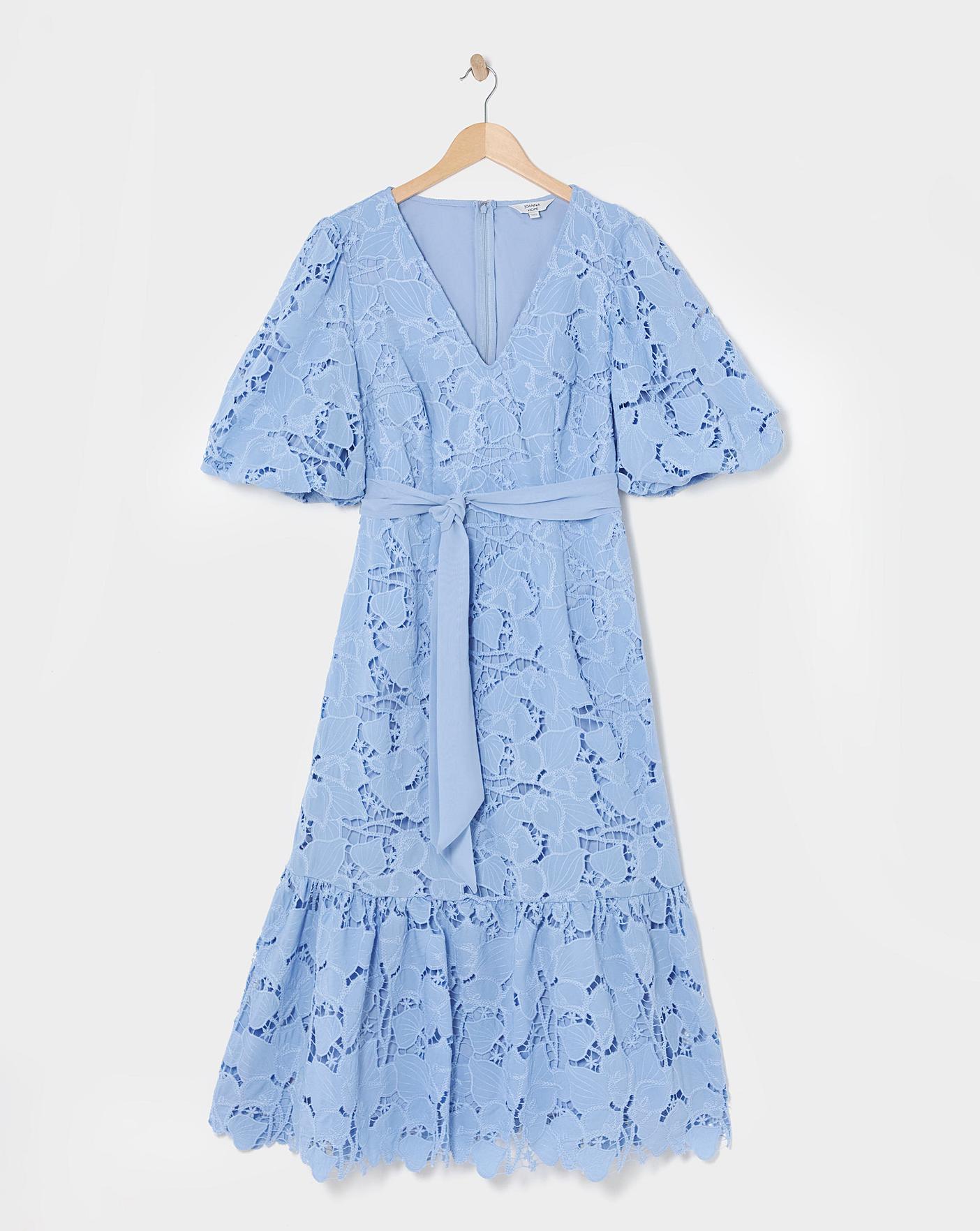 Joanna Hope Blouson Sleeve Lace Dress | Oxendales
