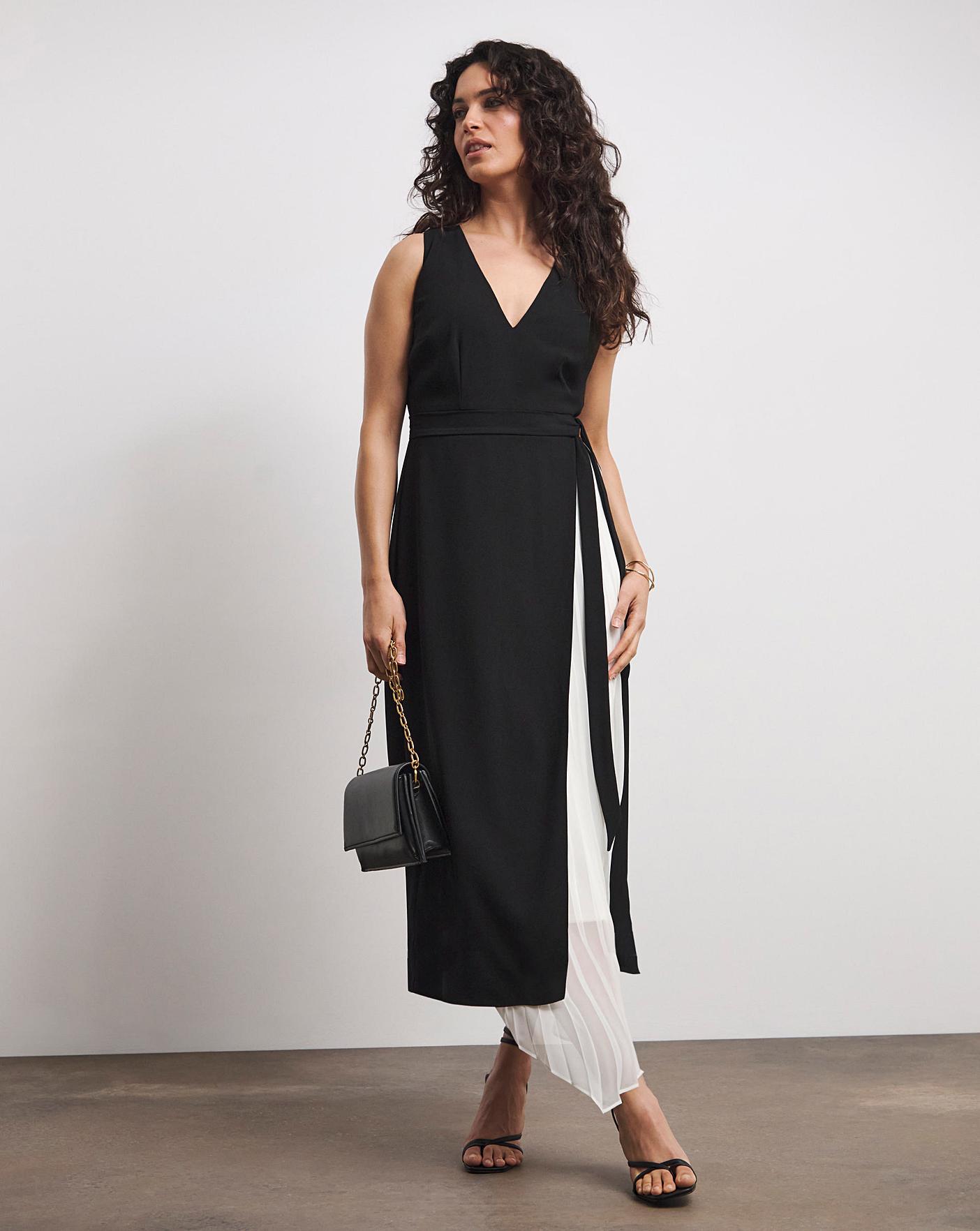 Joanna Hope Dress With Pleated Panel | Premier Man