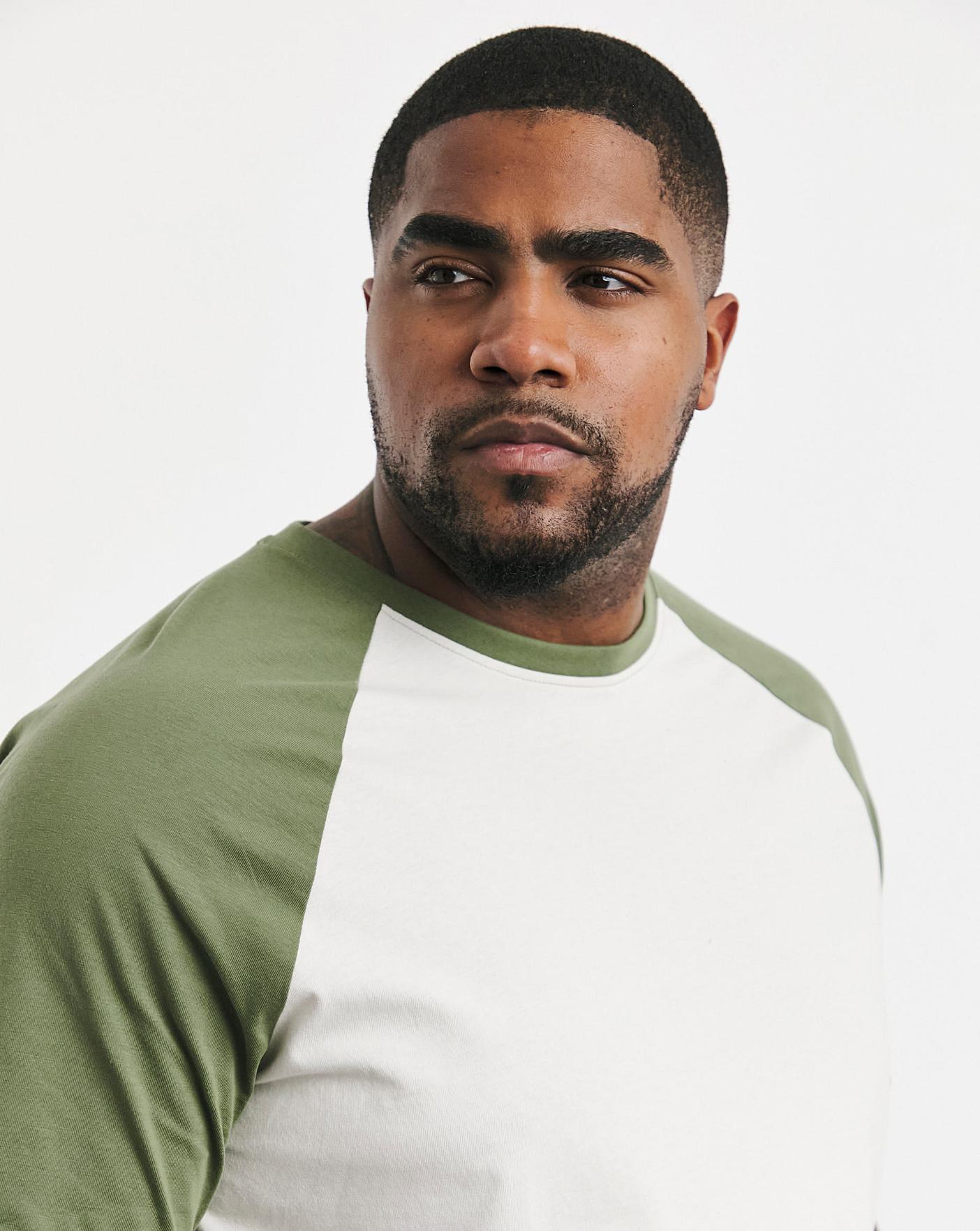 3 Pack Multi Raglan TShirts Premier Man