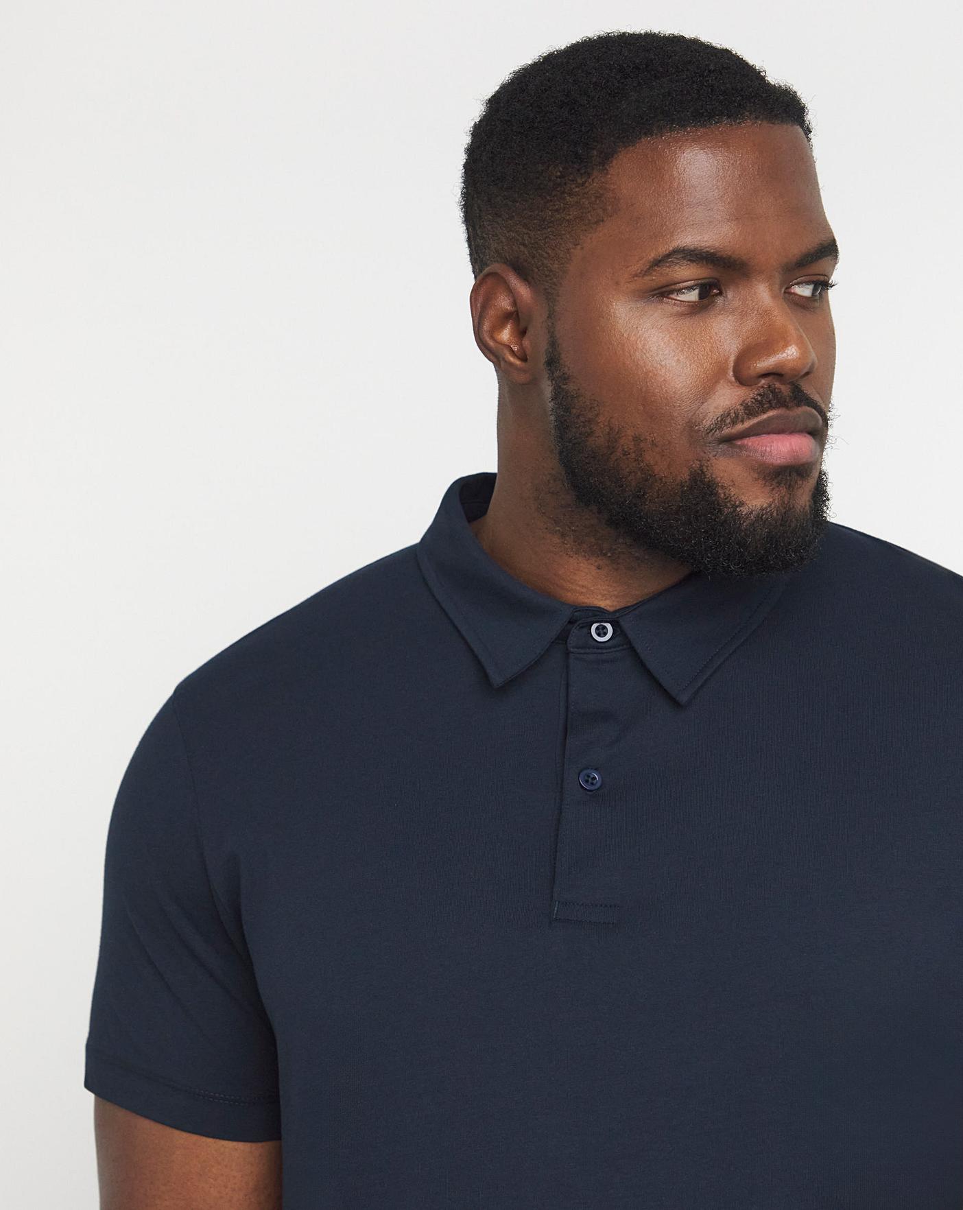 Pure Cotton Jersey Polo Long Premier Man