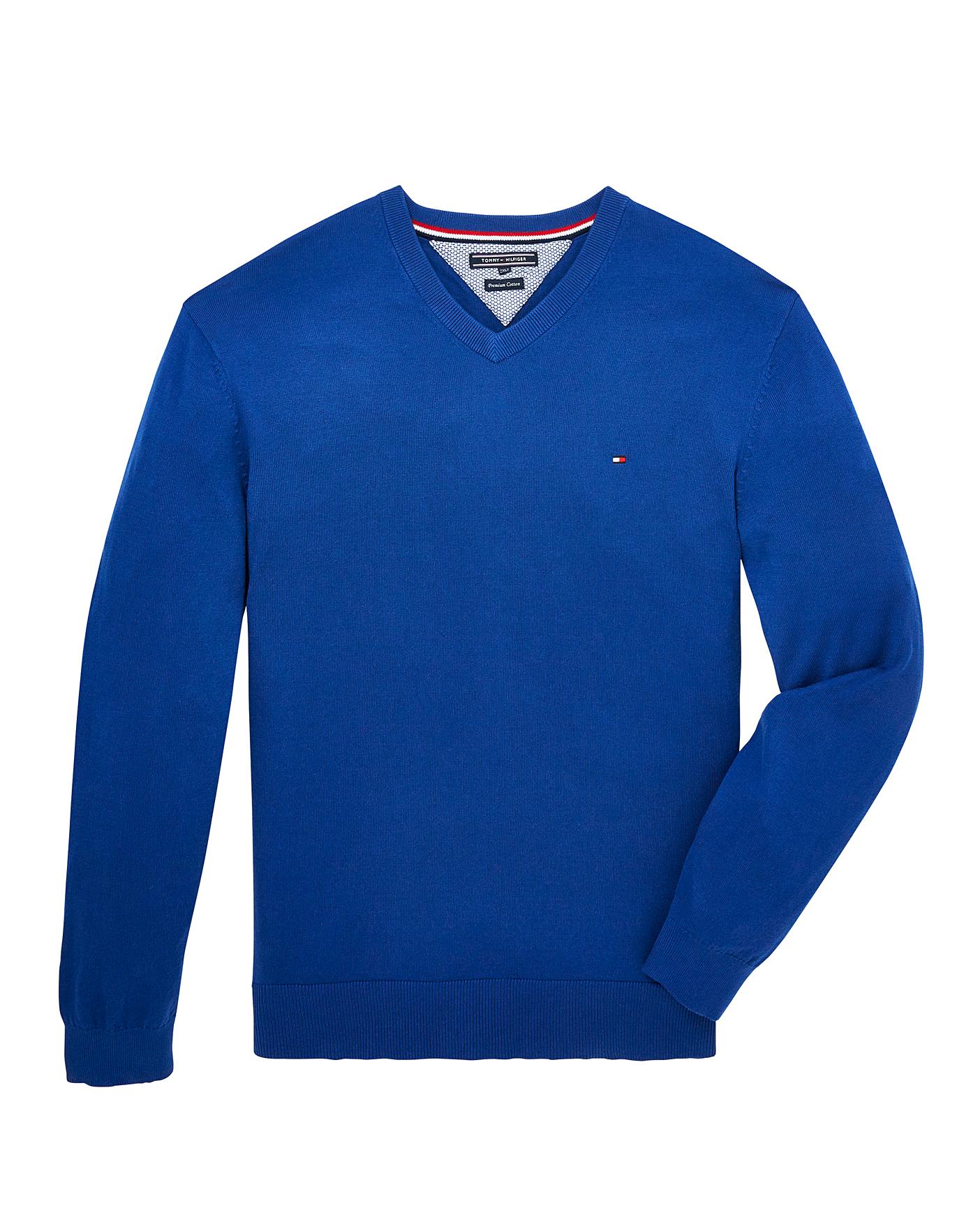 tommy blue sweater