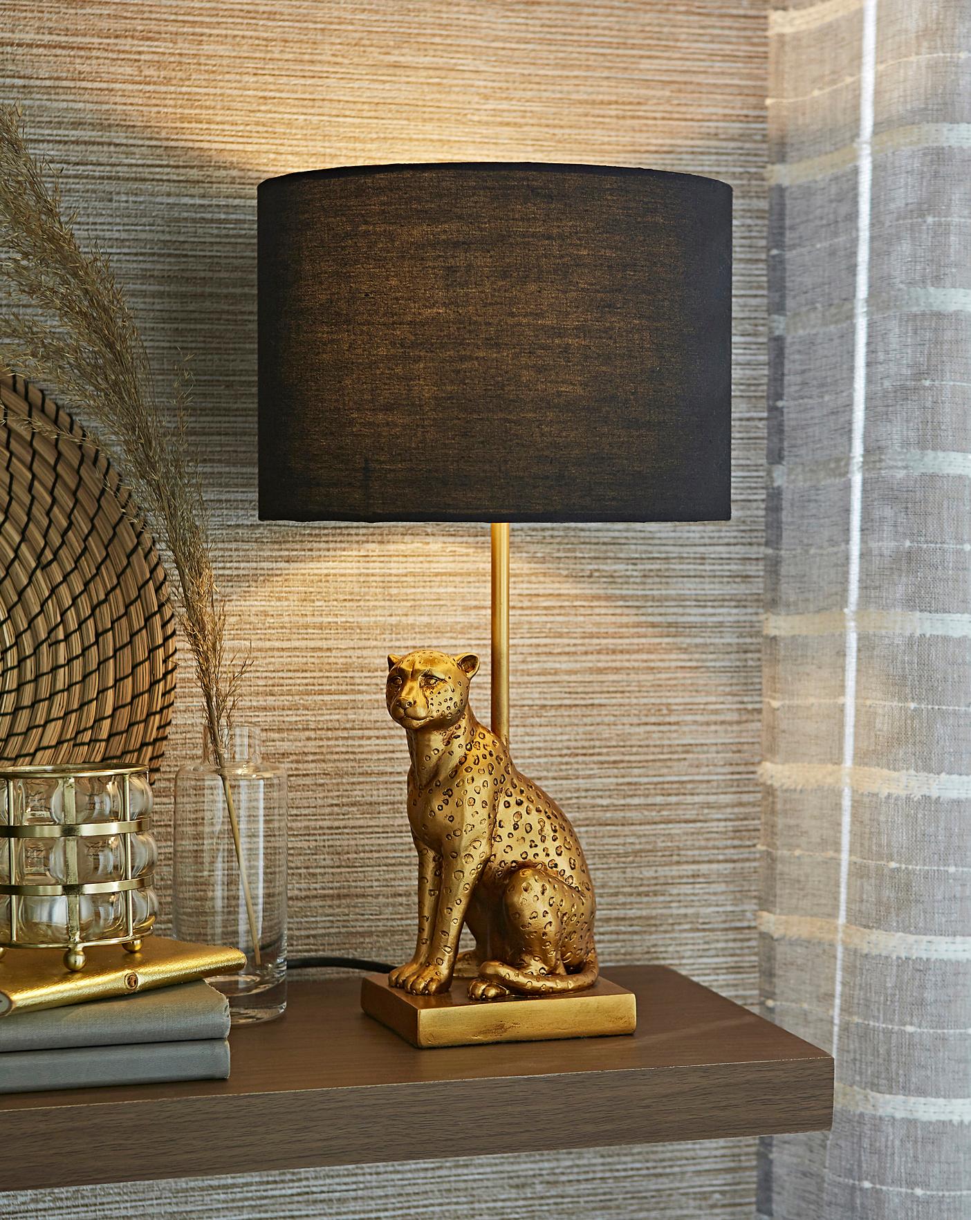 leopard floor lamp