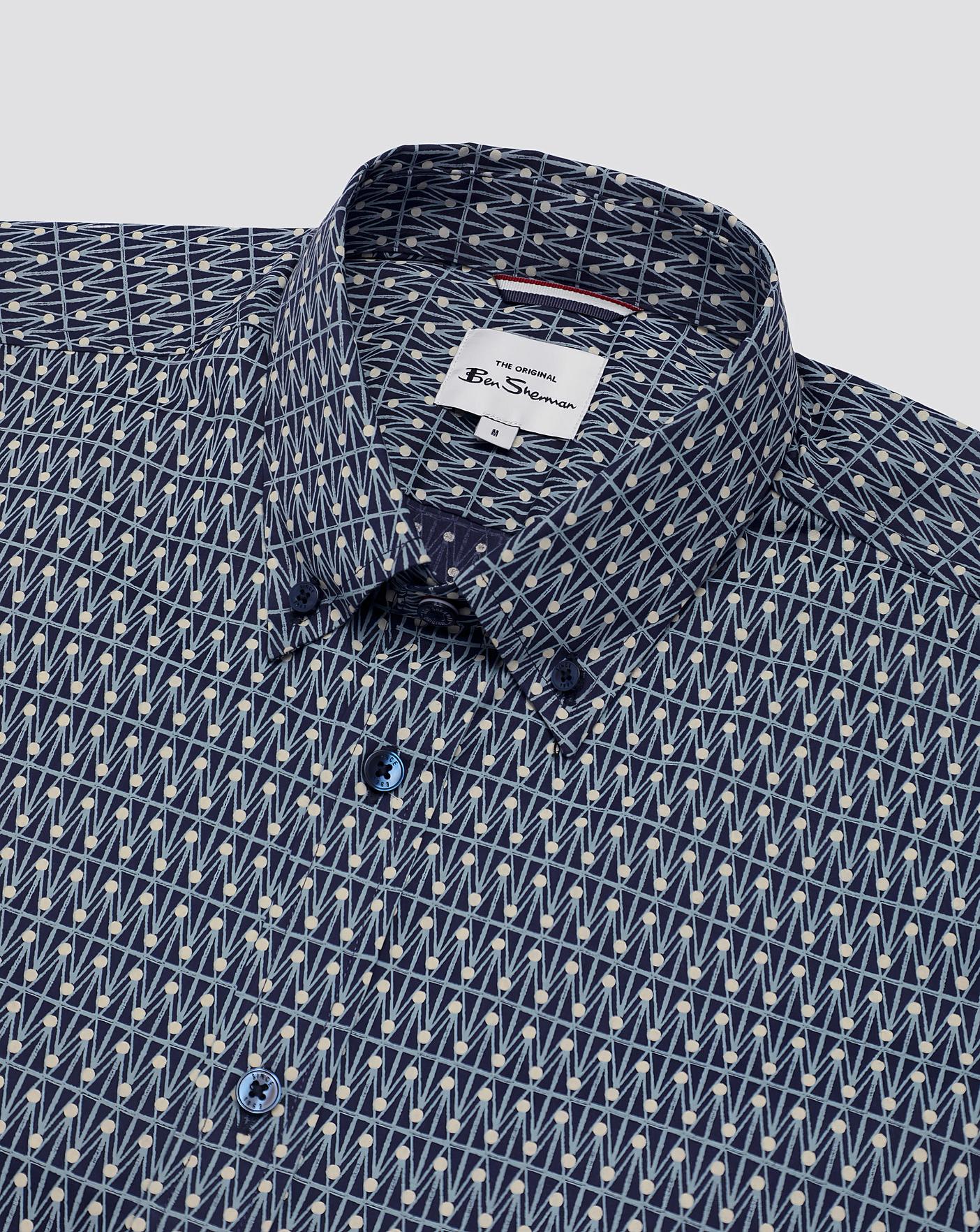 Ben Sherman Geo Spot Print Shirt | J D Williams