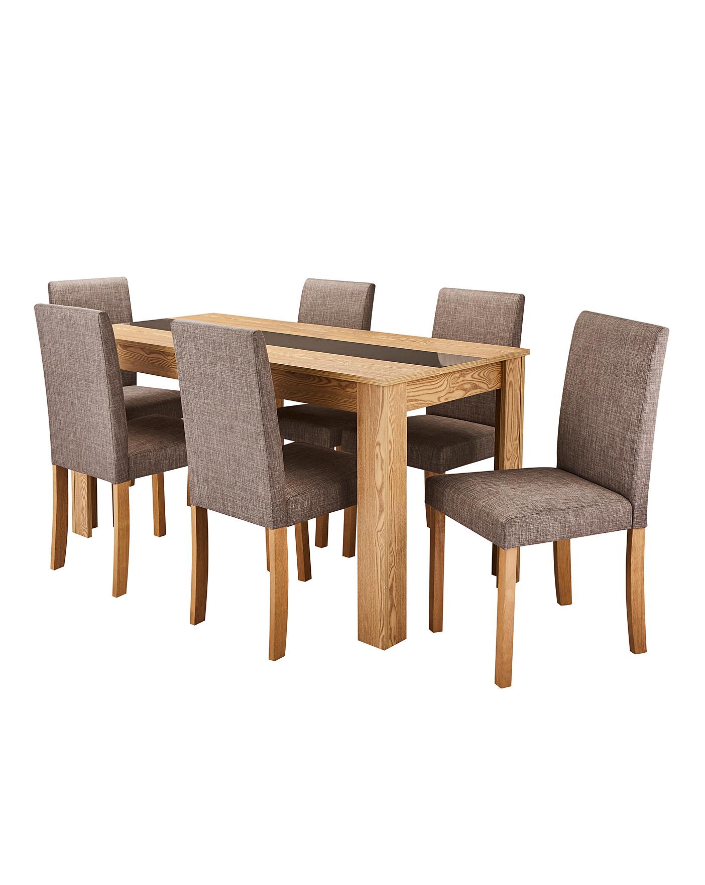 Dakota Large Dining Table And 6 Chairs