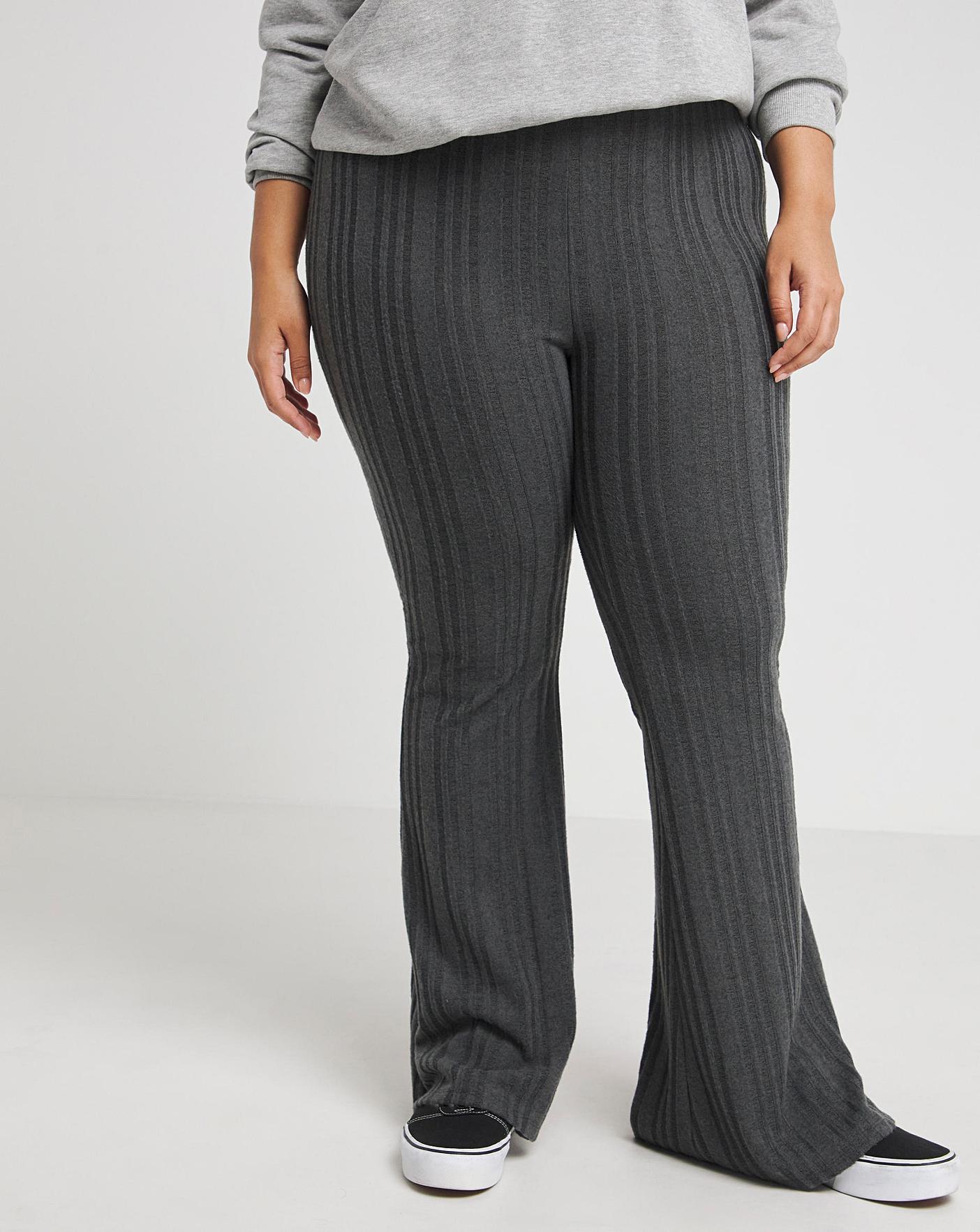 Cosy Rib Flared Trousers
