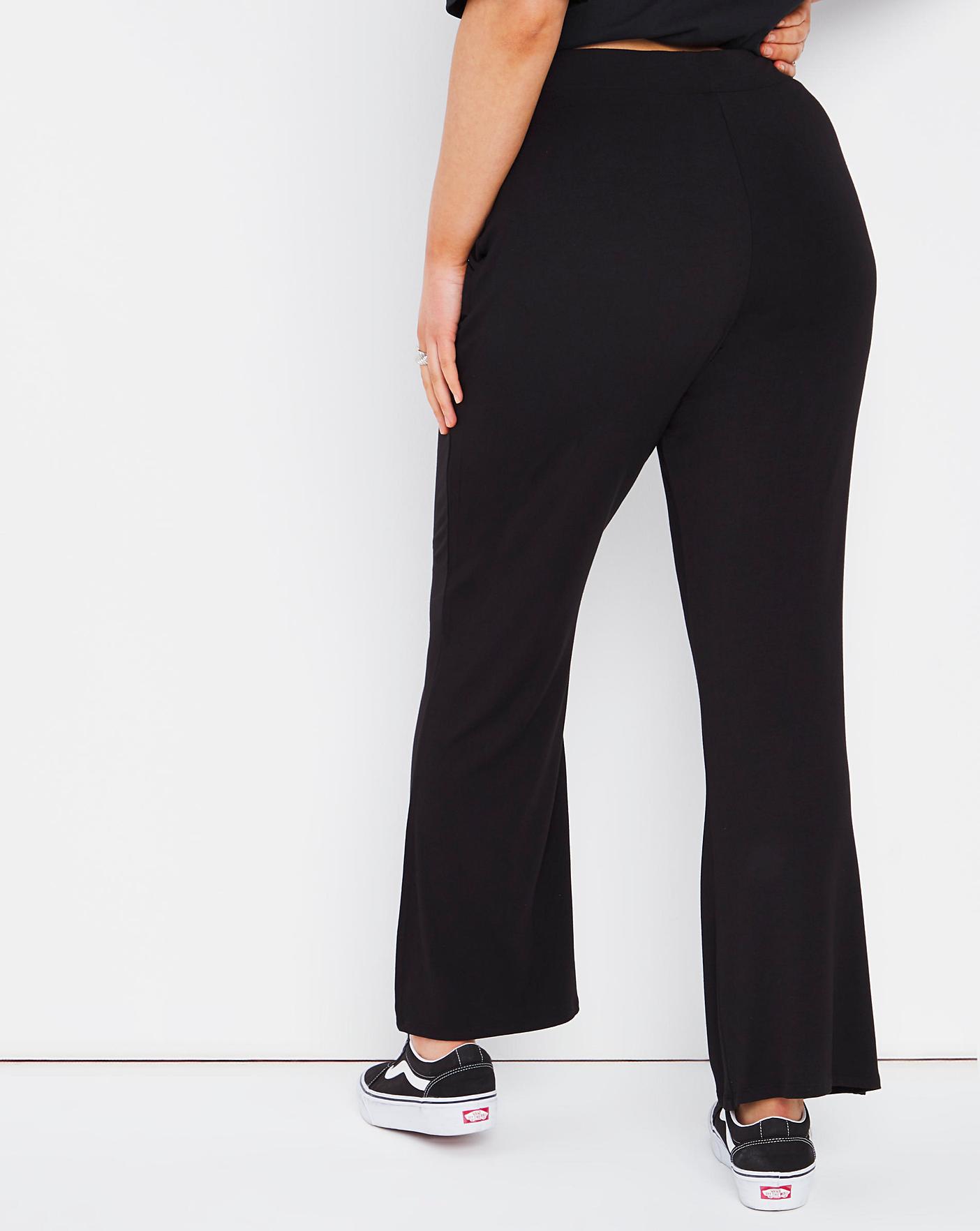 Pack of 2 Jersey Bootcut Trousers Simply Be