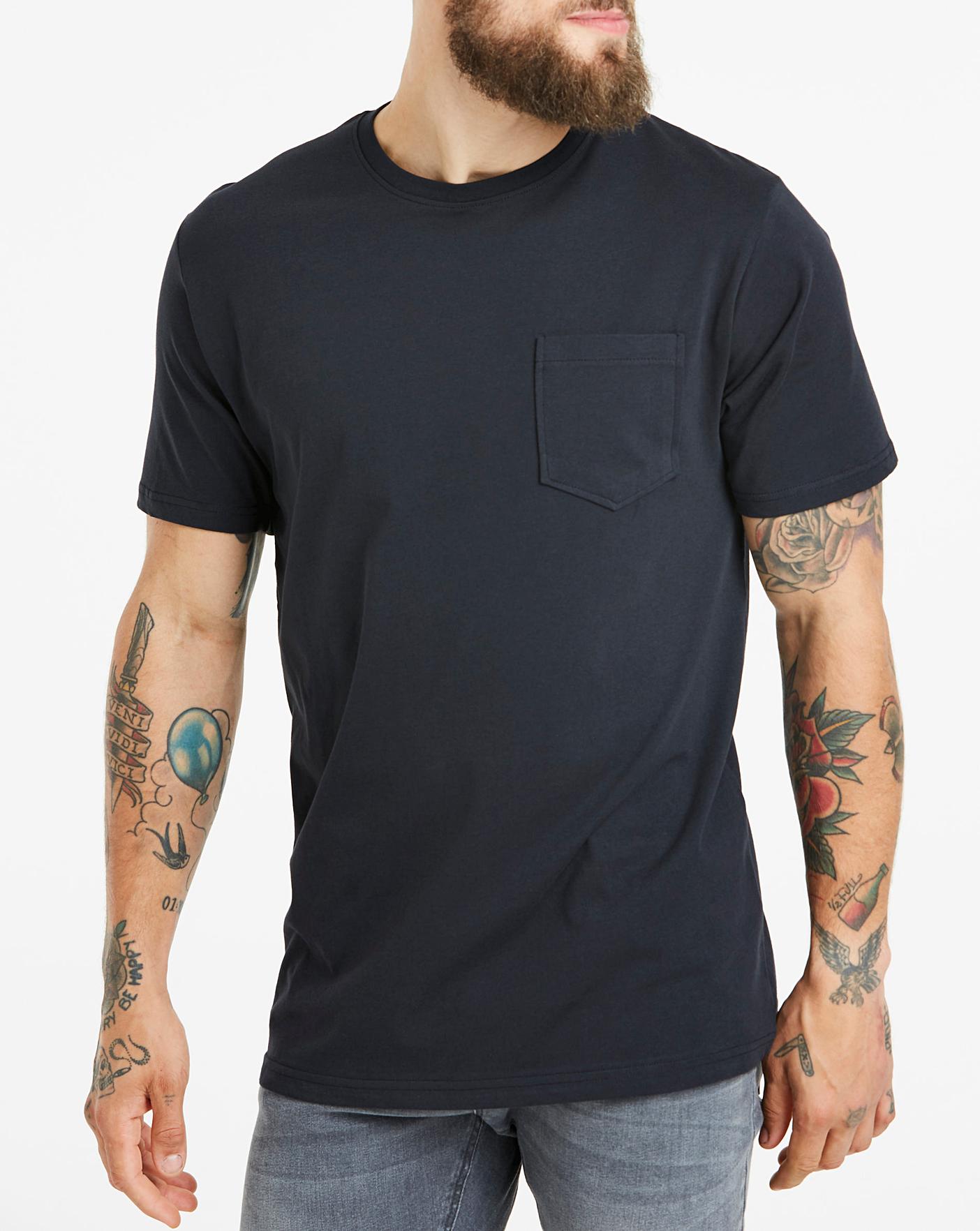 black pocket tee shirt