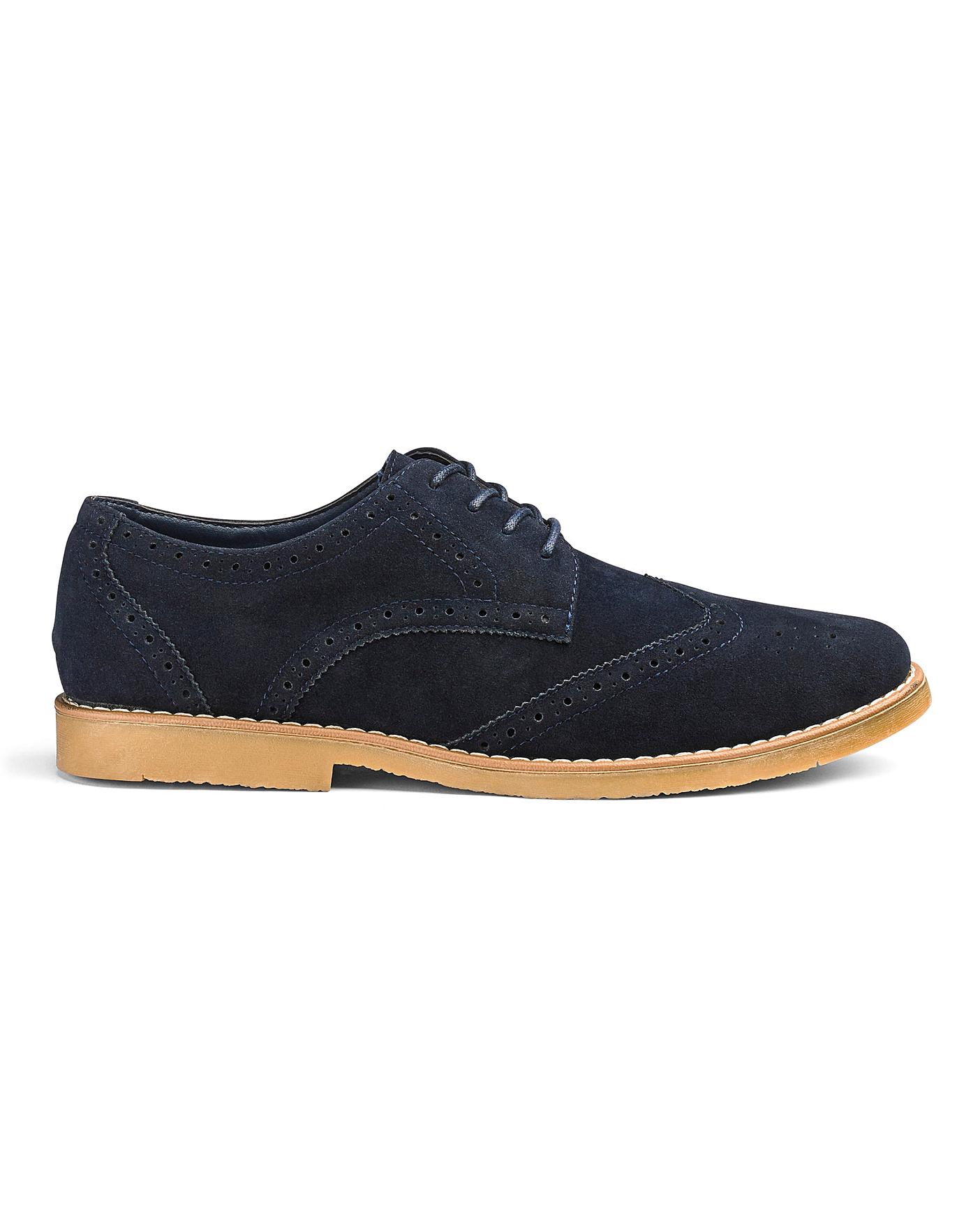Evan Lace Up Casual Brogue Wide Fit