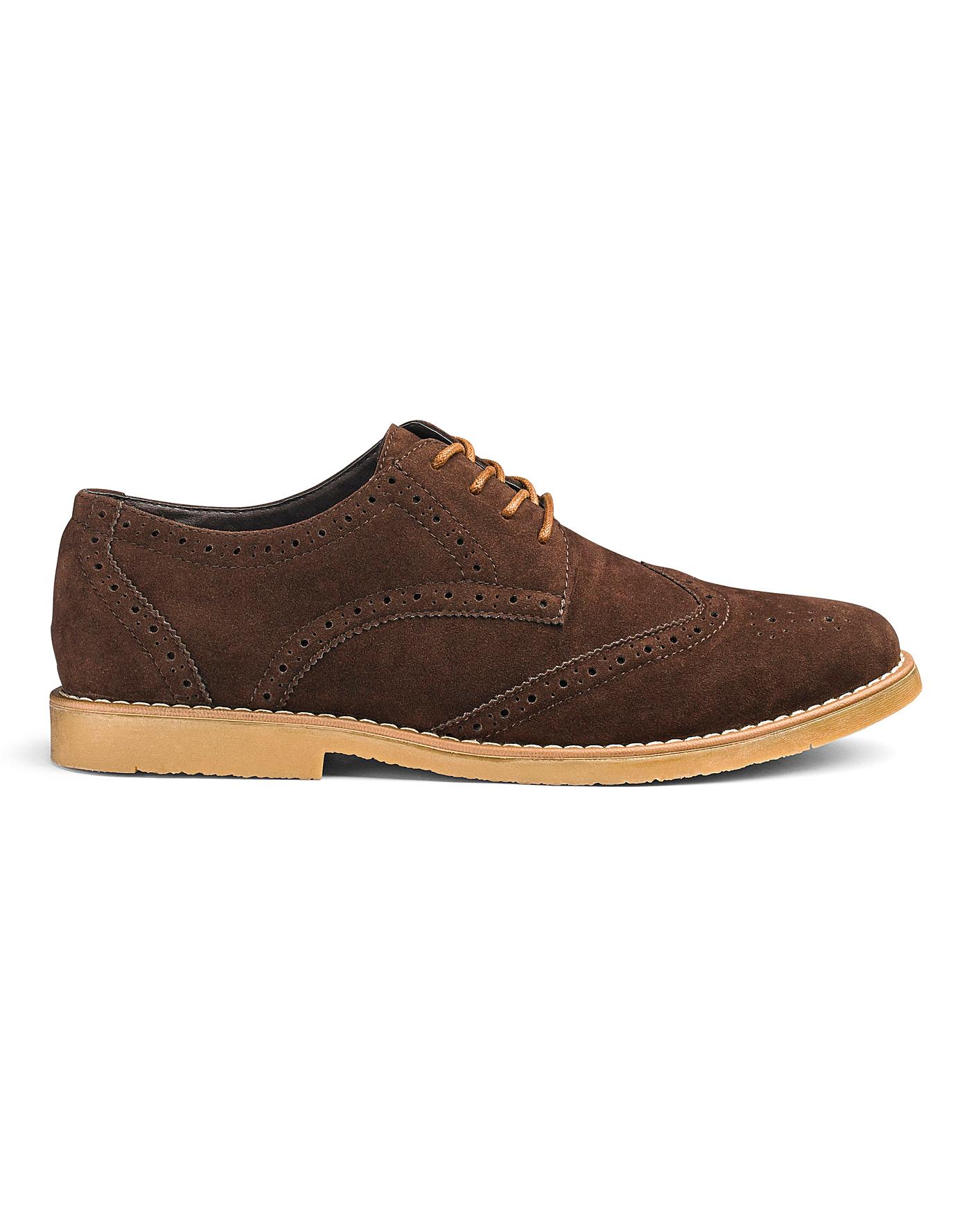 Evan Lace Up Casual Brogue Wide Fit