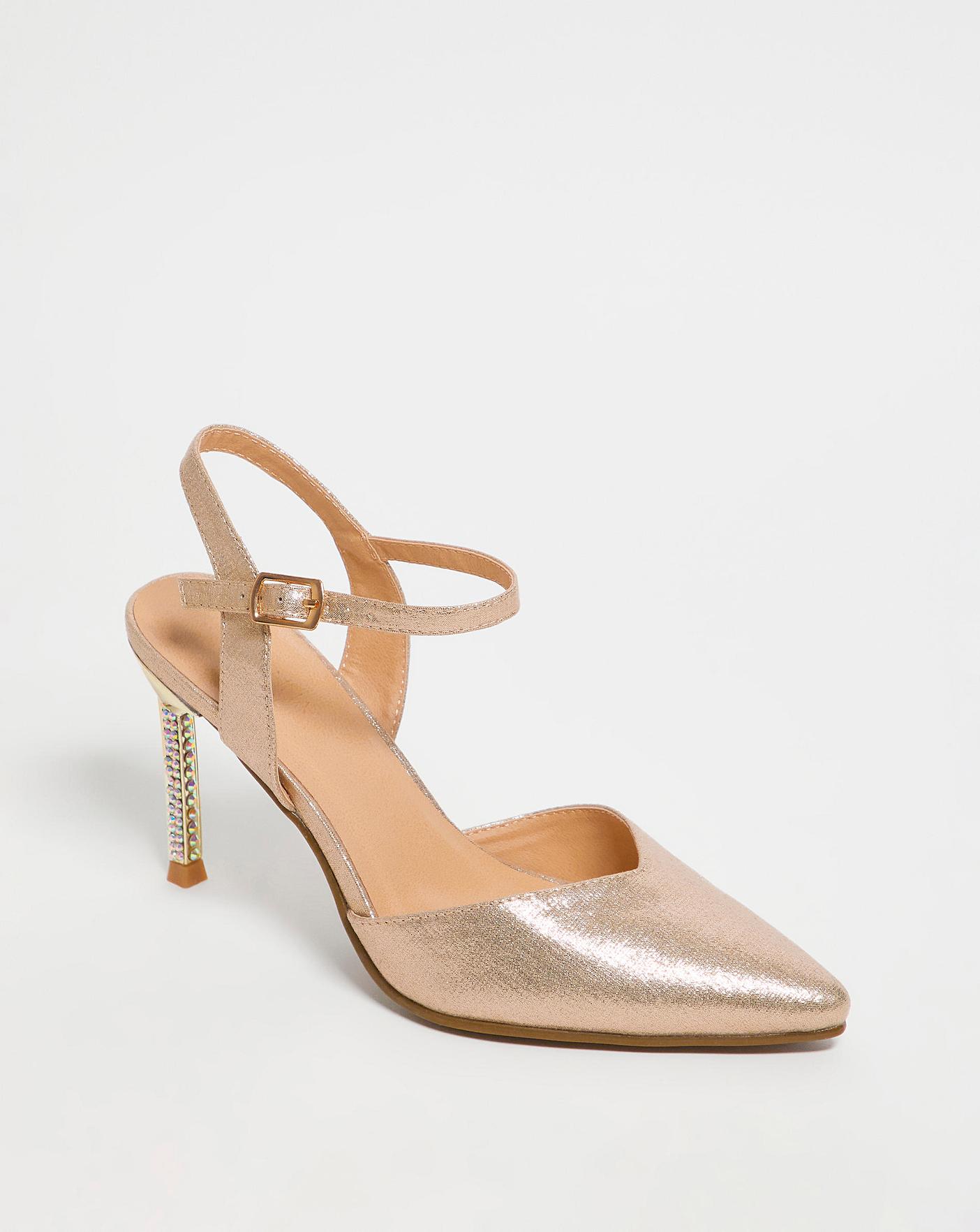 Joanna Hope Diamante Heel Shoe EEE Fit | J D Williams