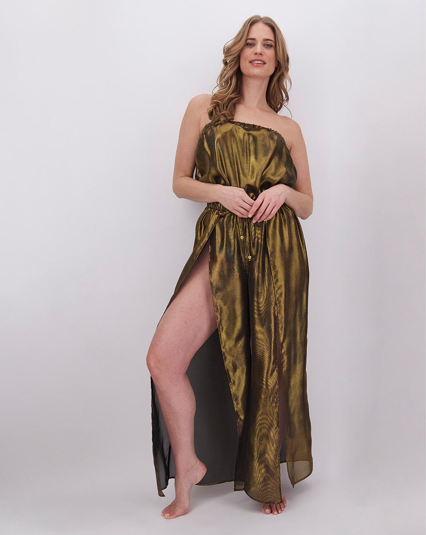 metallic jumpsuit
