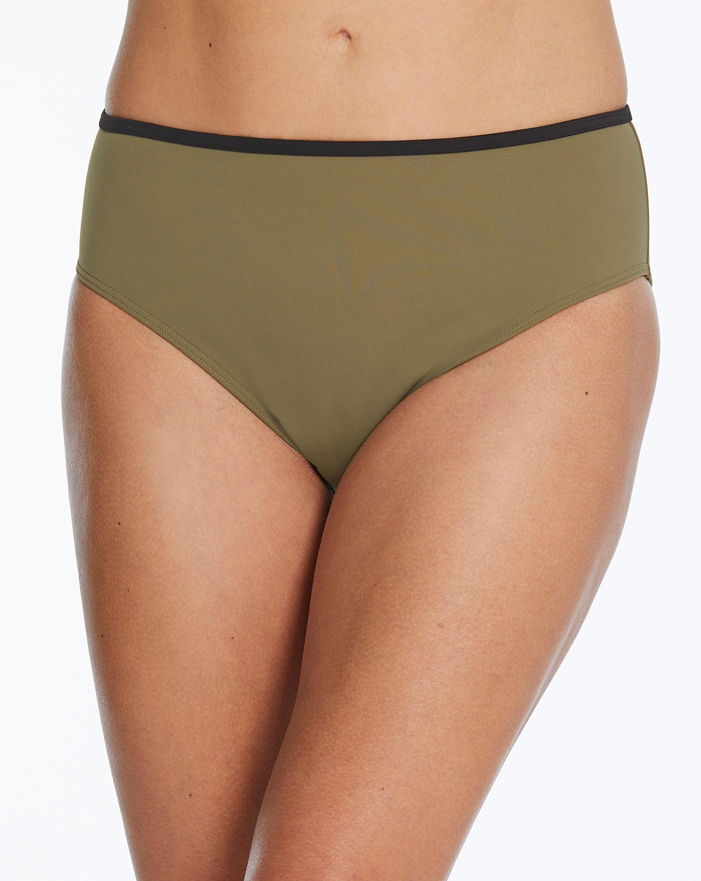 khaki bikini bottoms