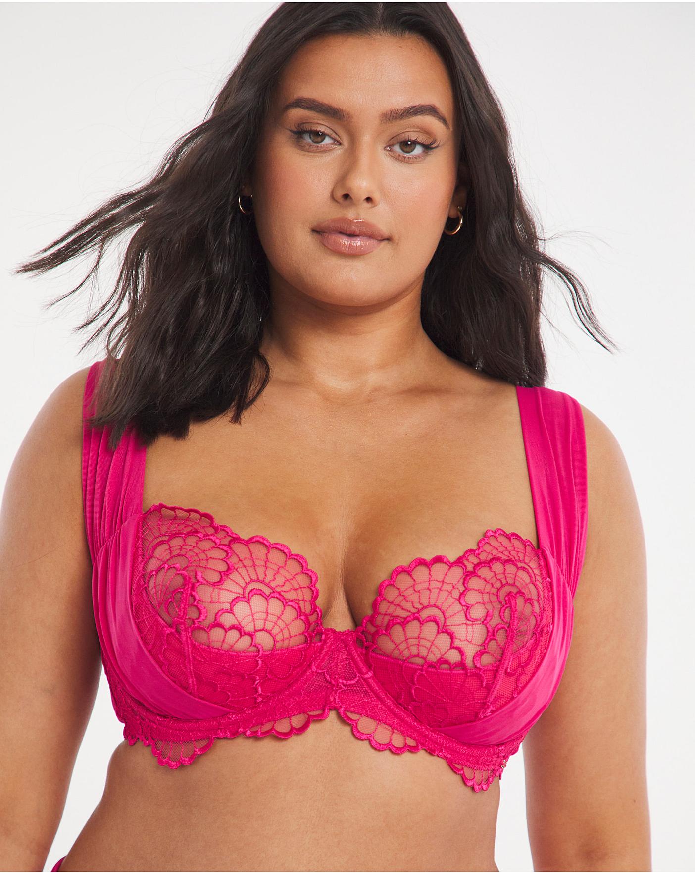 figleaves curve aphrodite underwired black balcony bra