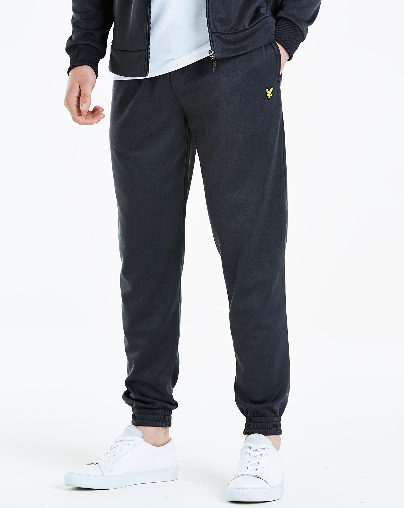 lyle and scott grey tracksuit bottoms