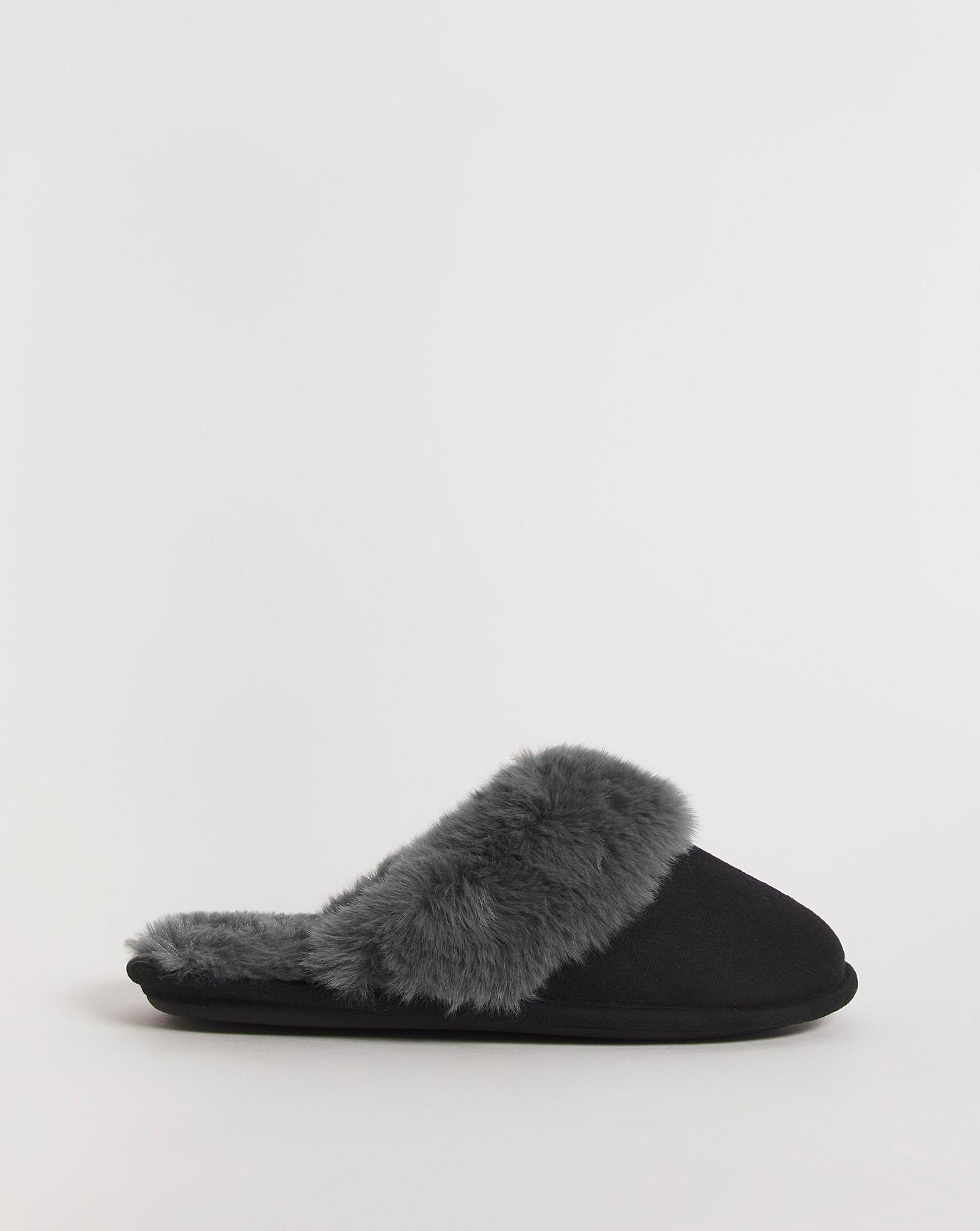 Wide fit mule slippers new arrivals