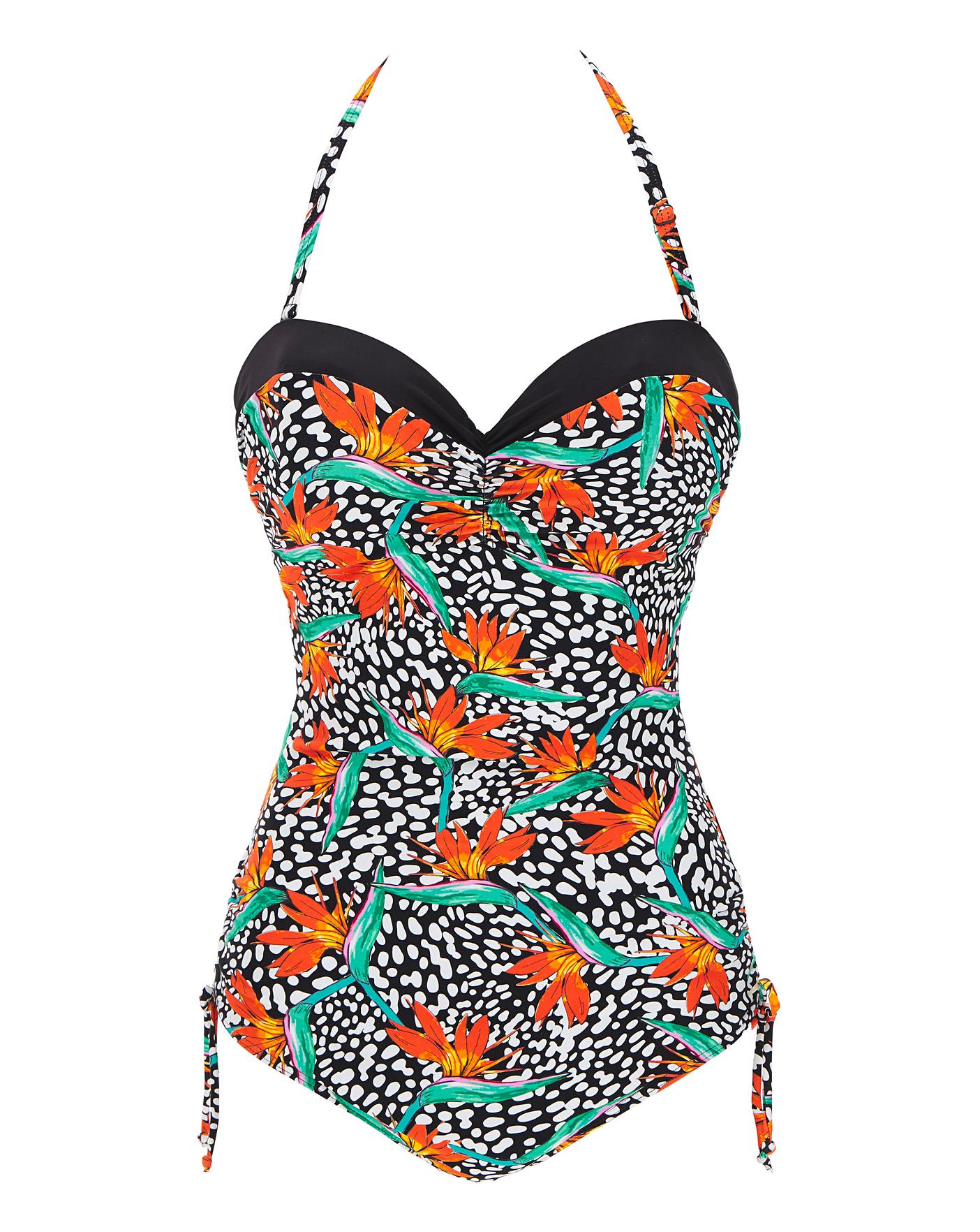 Magisculpt Bandeau Underwired Swimsuit J D Williams