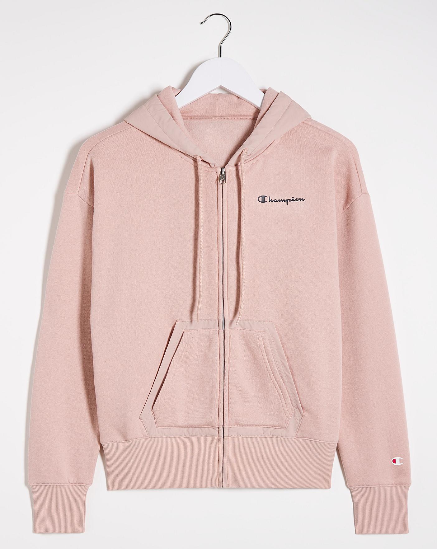 light pink champion hoodie