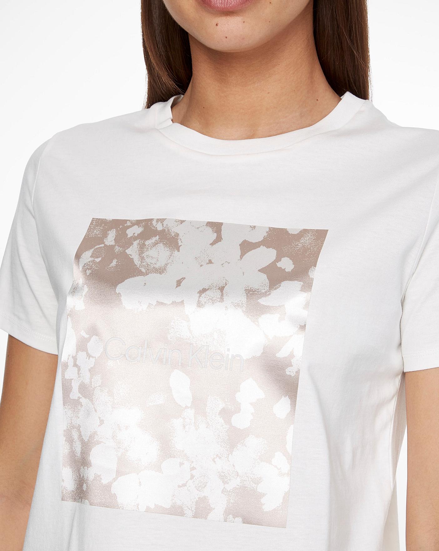 Calvin klein sale t shirt gold