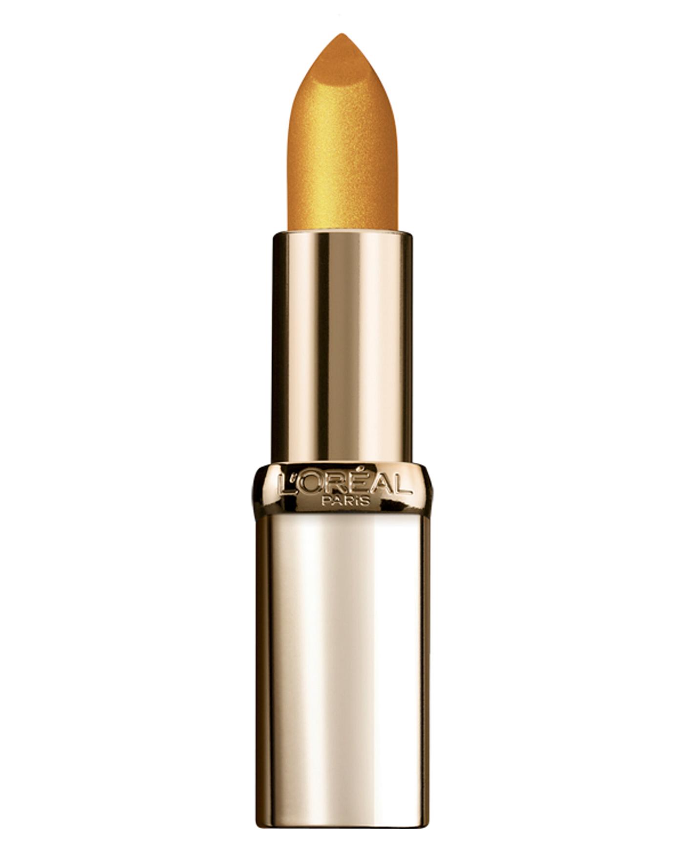 gold lipstick