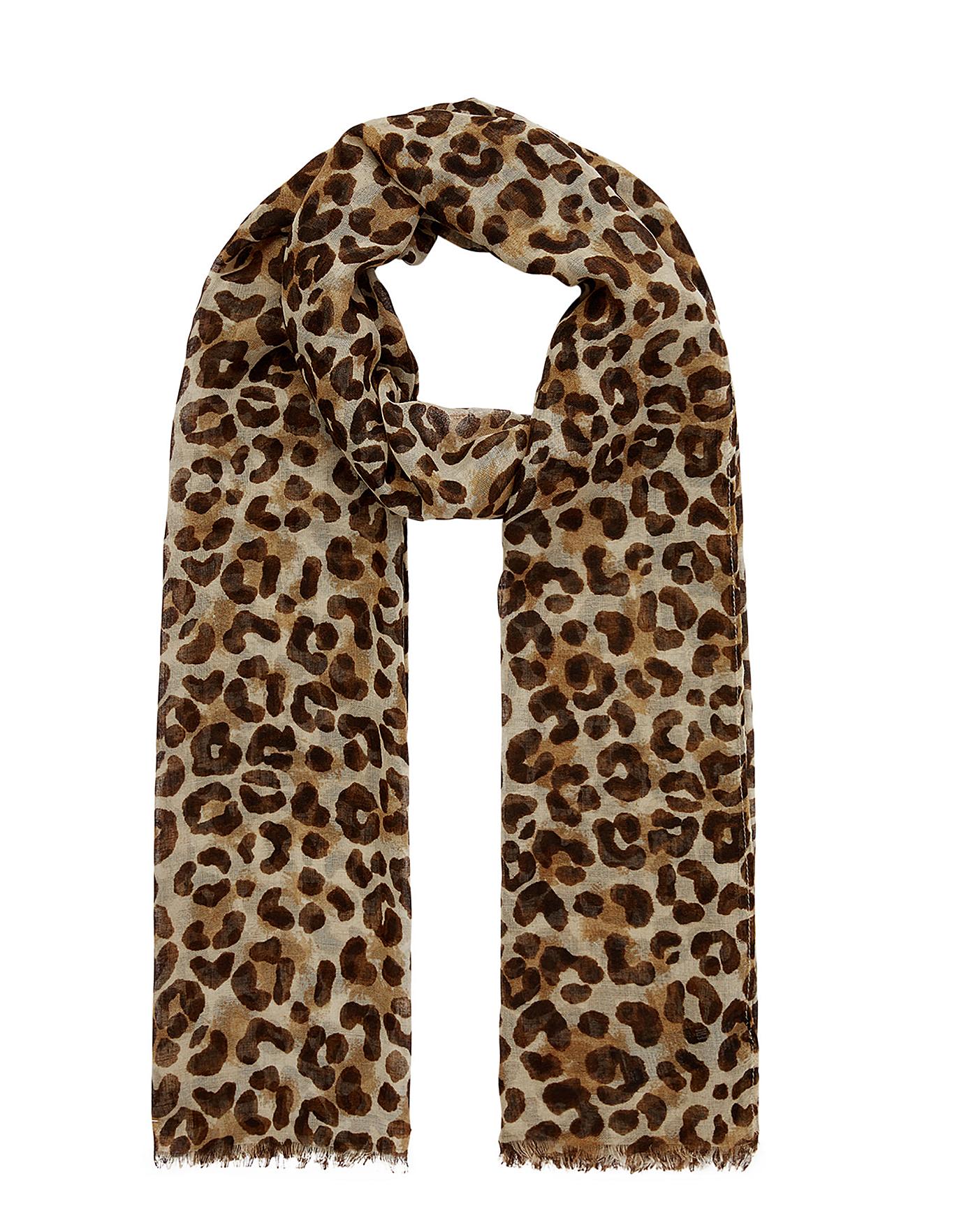 accessorize animal print scarf