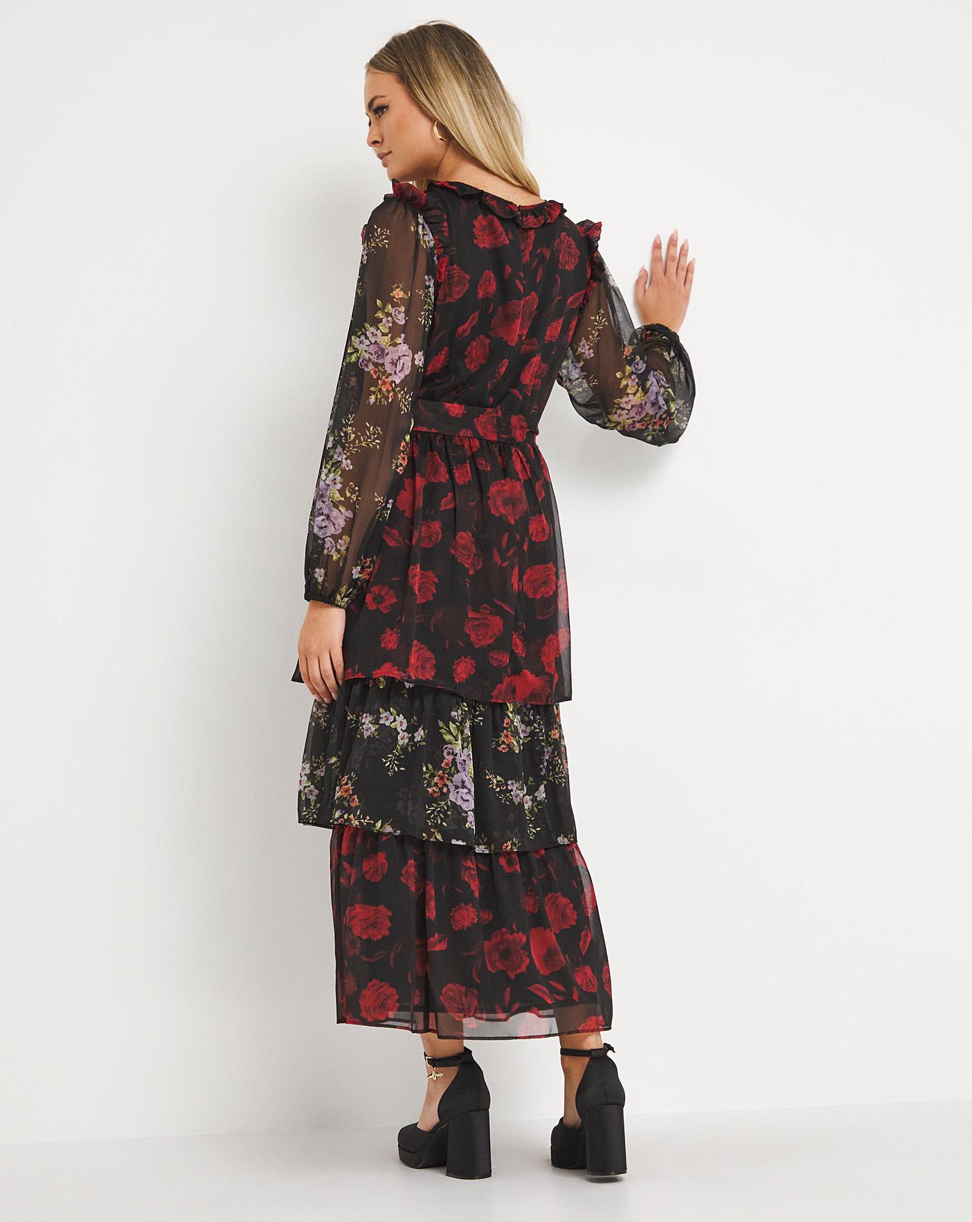 Lovedrobe Mix Print Floral Maxi Dress | Fashion World