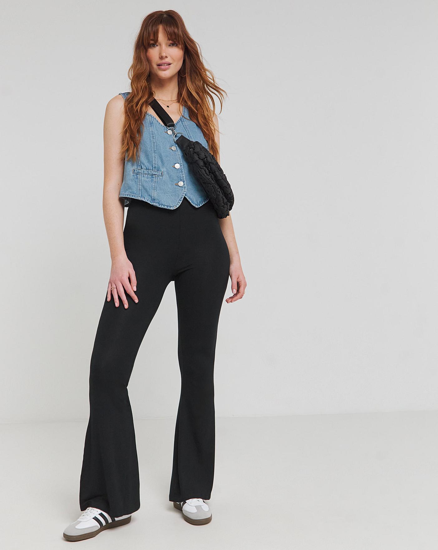 Black Cecilia Flared Trouser