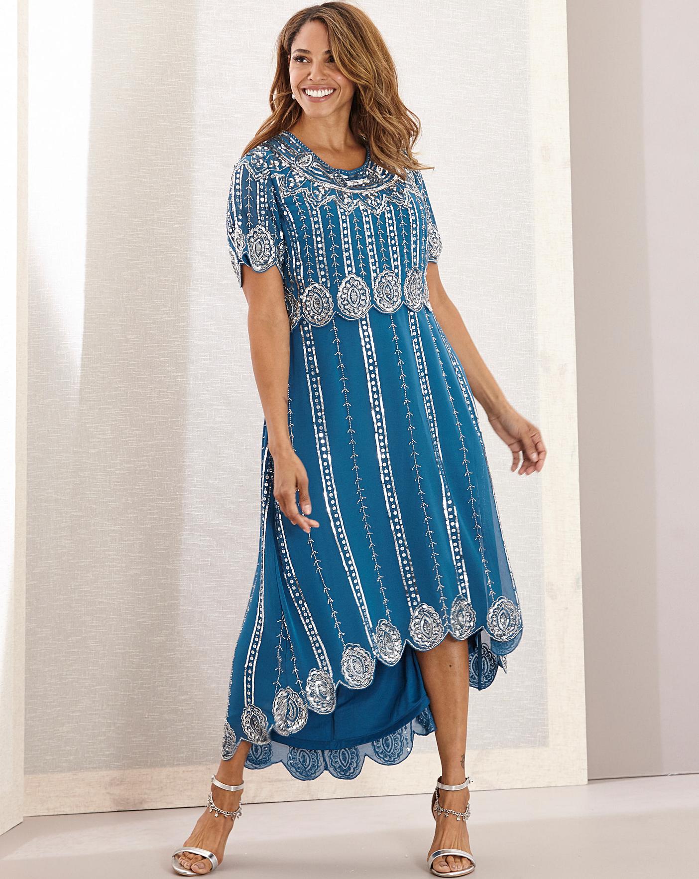 joanna hope teal dress