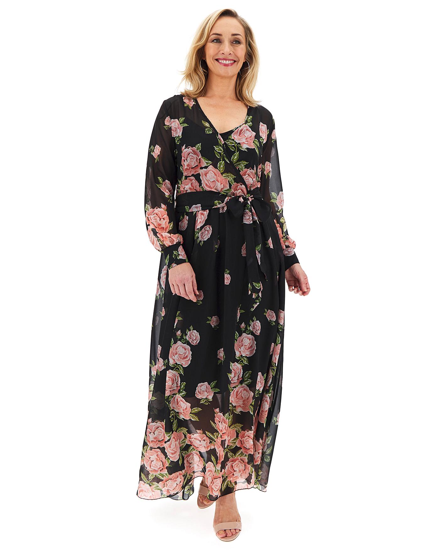 Joanna Hope Rose Print Maxi Dress | Ambrose Wilson