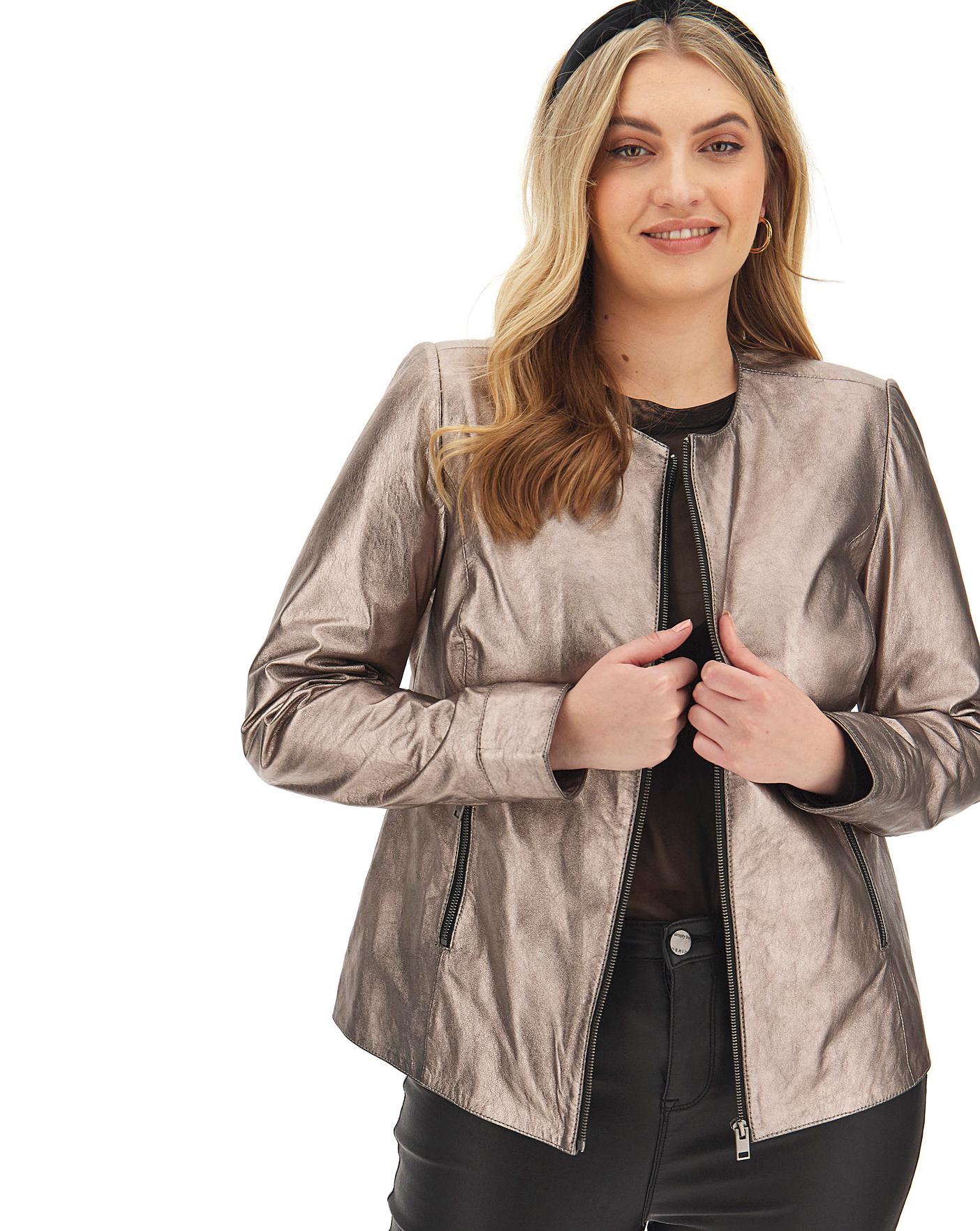 Joanna Hope Bronze Leather Biker 