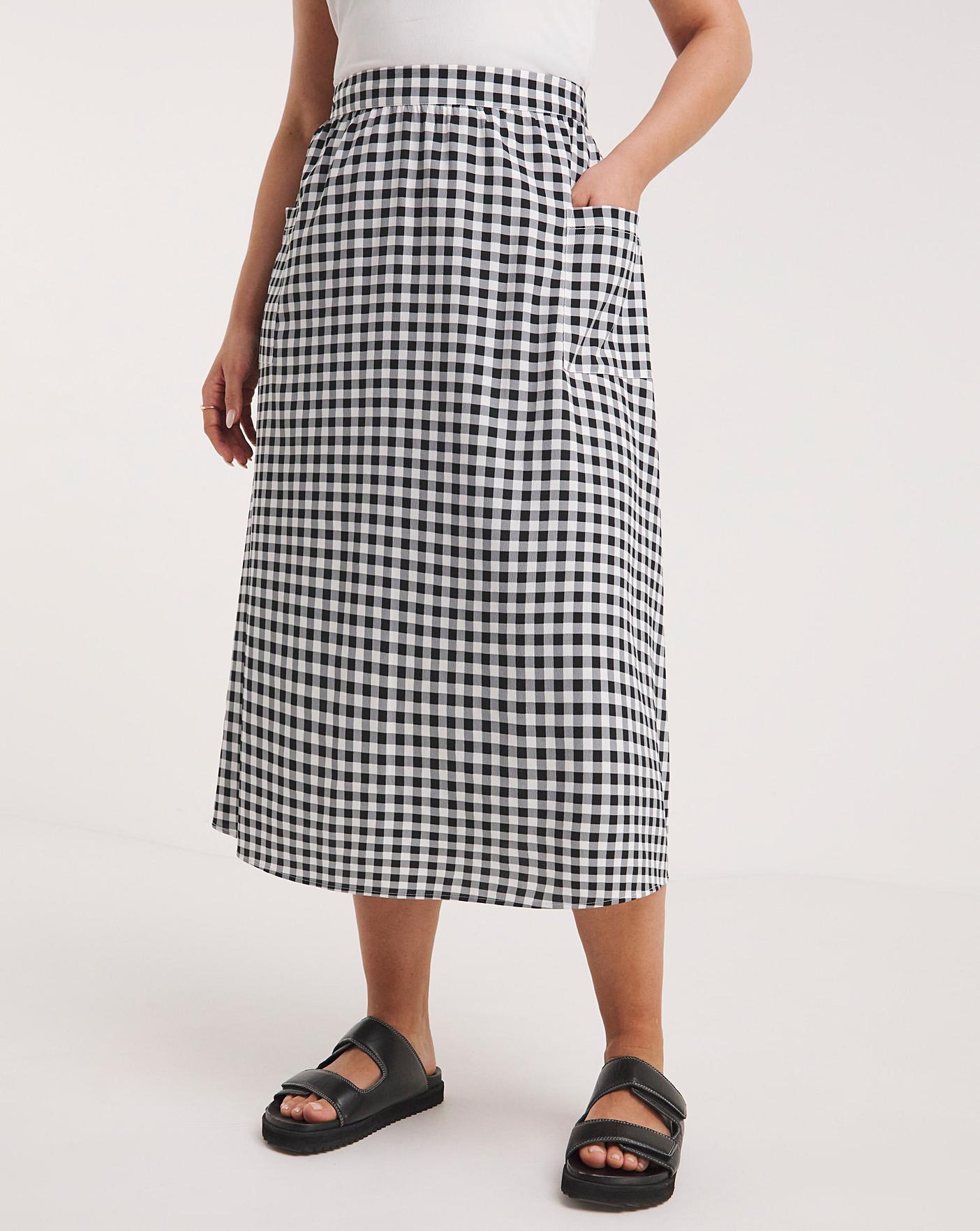 Midi skirt with clearance pockets queen size