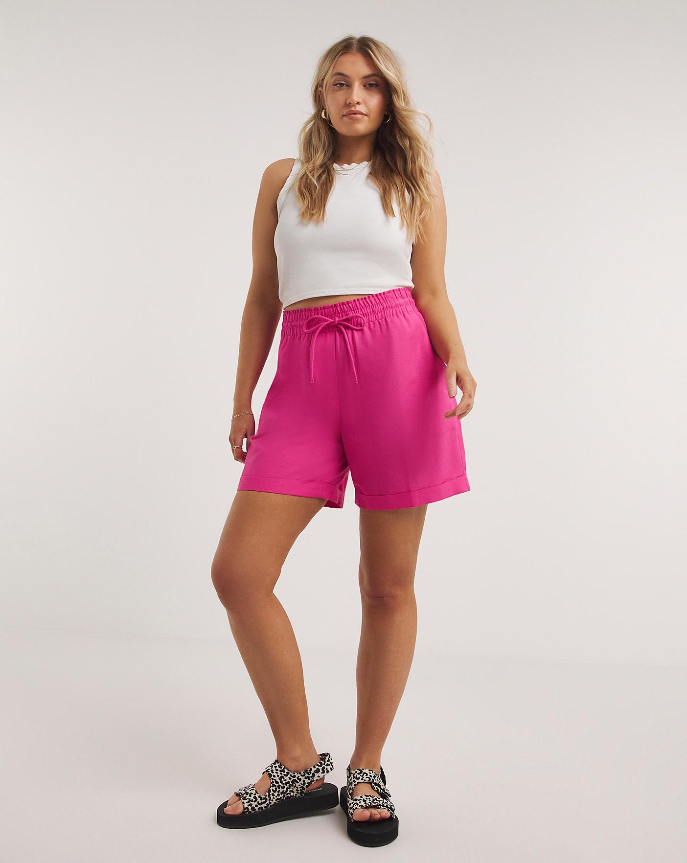 Pink hot shorts online